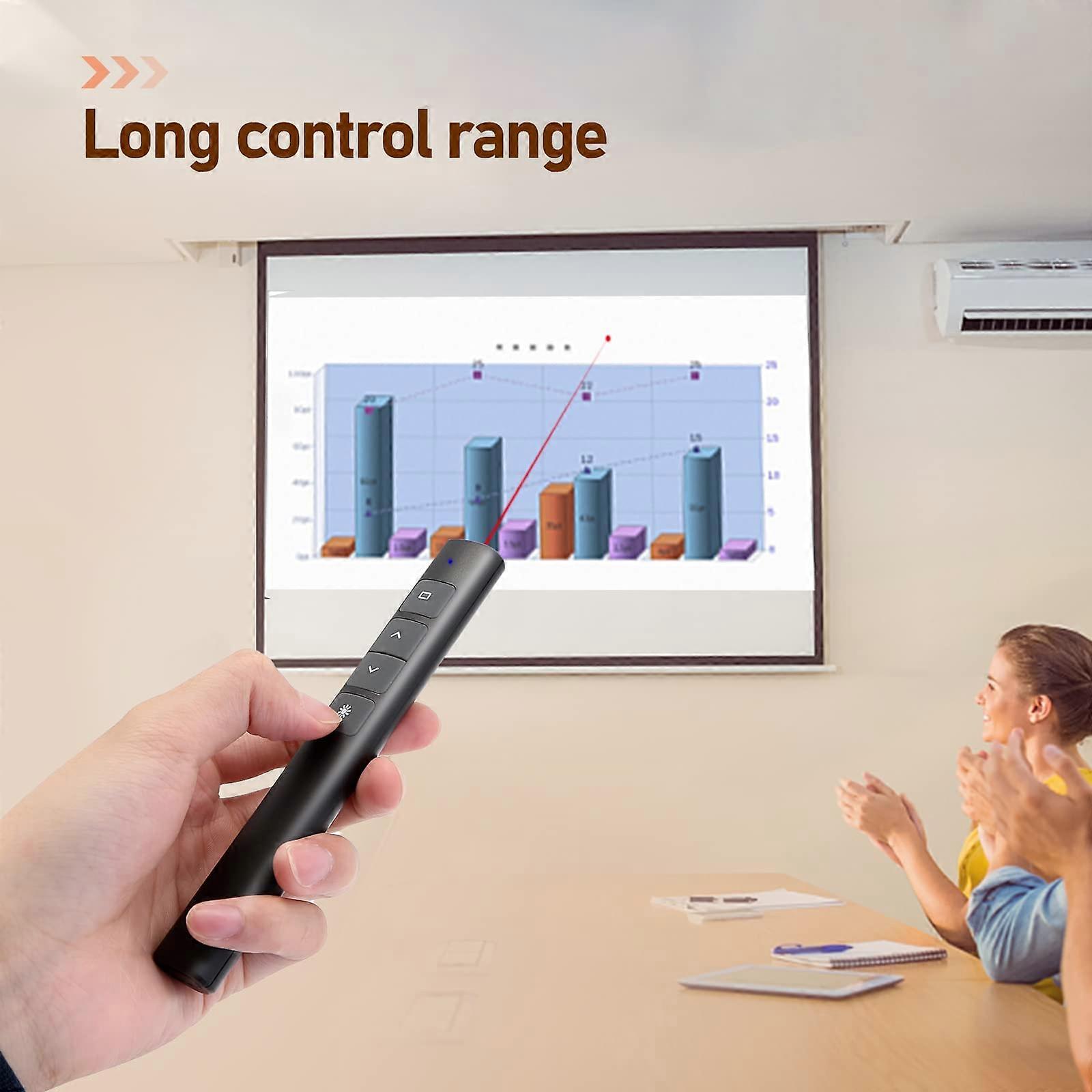 2.4GHz Hyperlink Wireless Presenter Remote PowerPoint Clicker for Powerpoint Presentation Clickers
