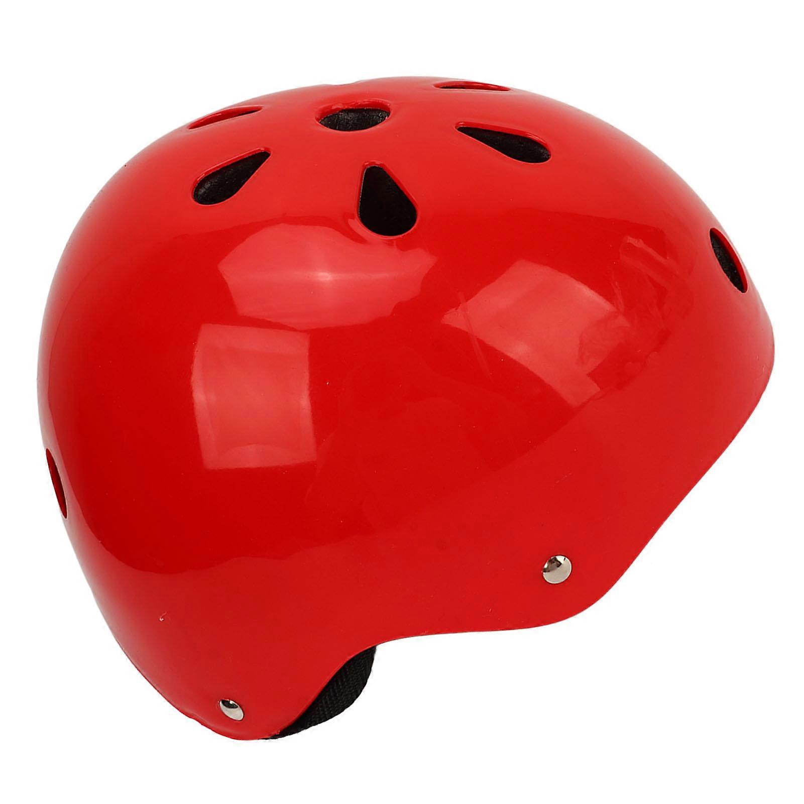 Scooter Helmets Adjustable Straps Lightweight Comfortable Kid Bicycle Helmets for Rollerblades Longboards Red 