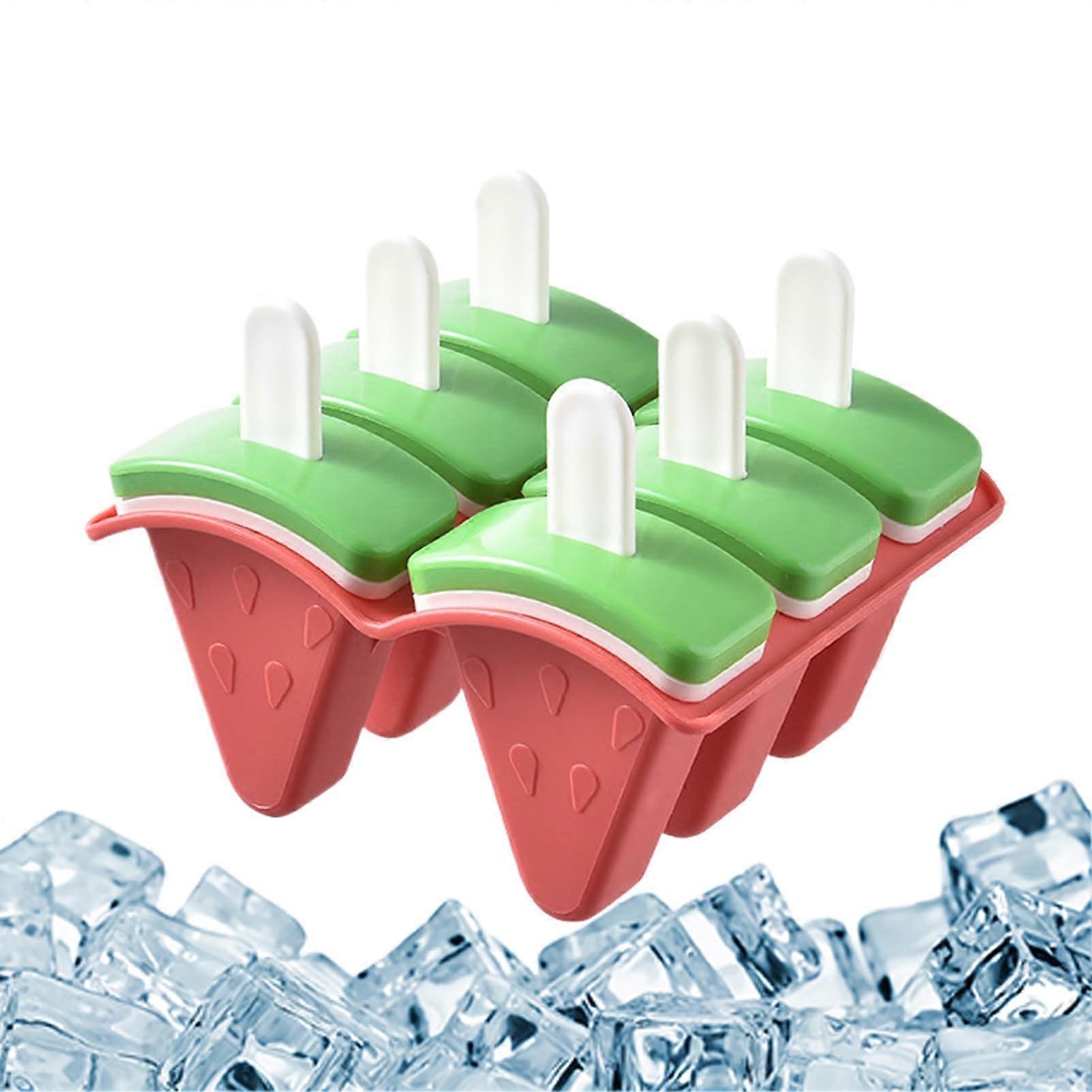 am Stiel Form 6 Fach Reusable Molds For Homemade On A Stick With Sticks Kitchen Utensils For Yogurt Desserts On Hot Days