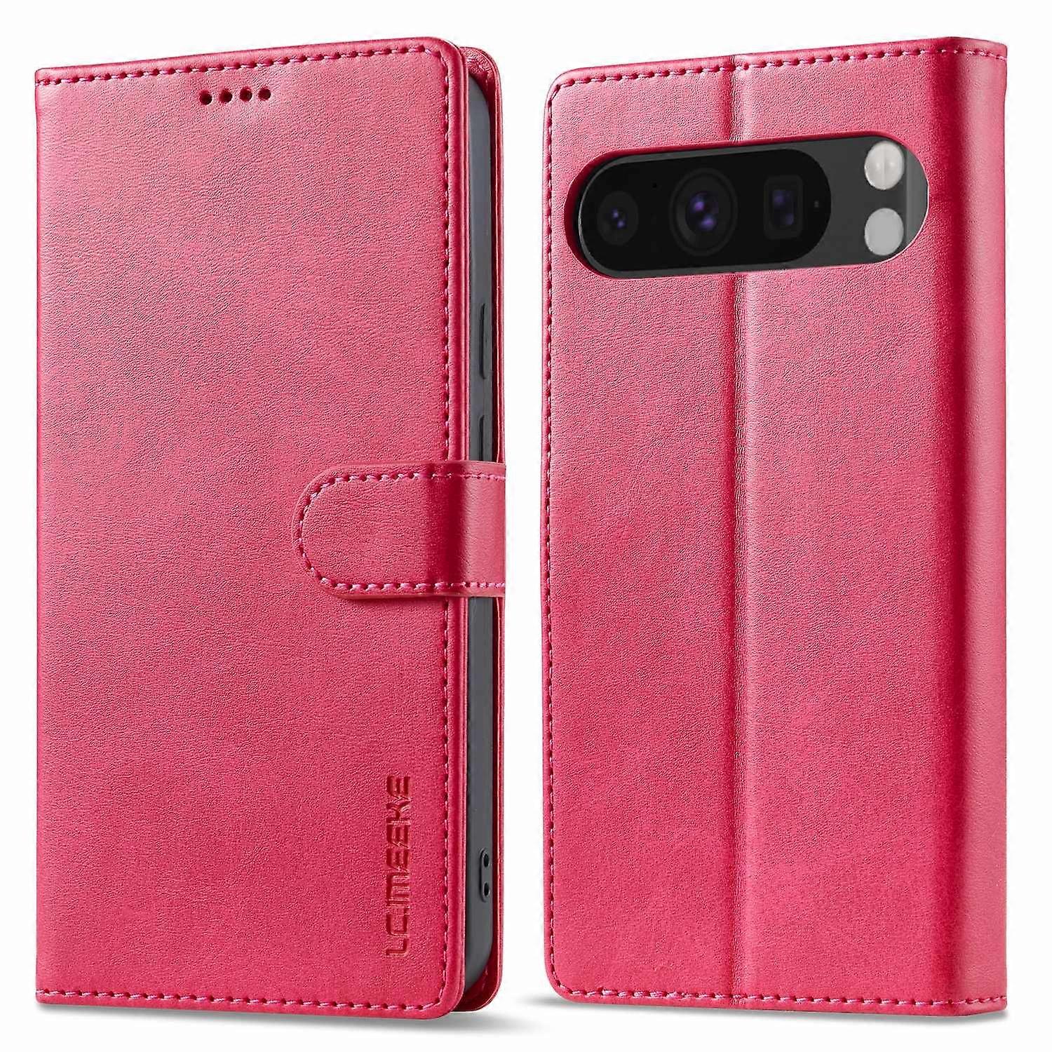 LC.IMEEKE For Google Pixel 10 Pro Pixel 10 Case Calf Texture PU Leather Stand Wallet Phone Cover