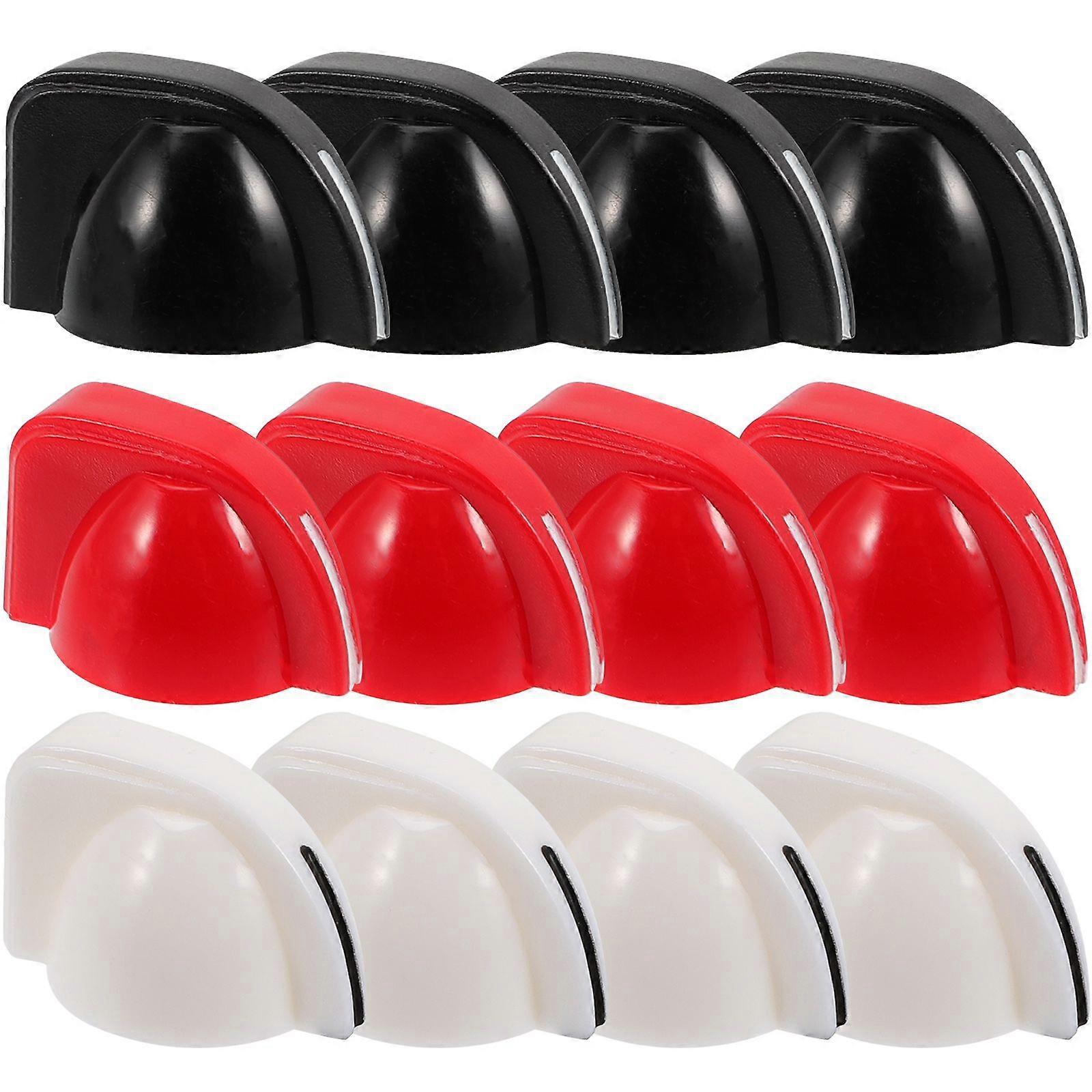 12pcs Potentiometer Knobs Amplifier Knobs Effect Pedal Knobs Chicken-Head Knobs