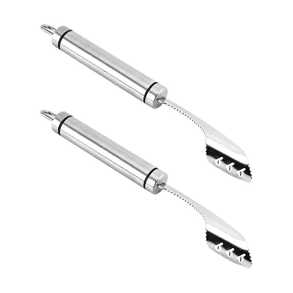 Tomato Stem Remover Kitchenware For Cooking Stainless Steel Serrated Kitchen Gadget 2Pcs