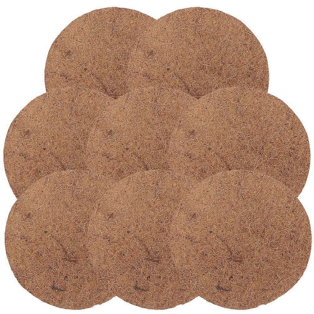 Breathable Pigeon Nest Pads Circular Shape Synthetic Material Pet Breeding 23X23CM 8Pcs