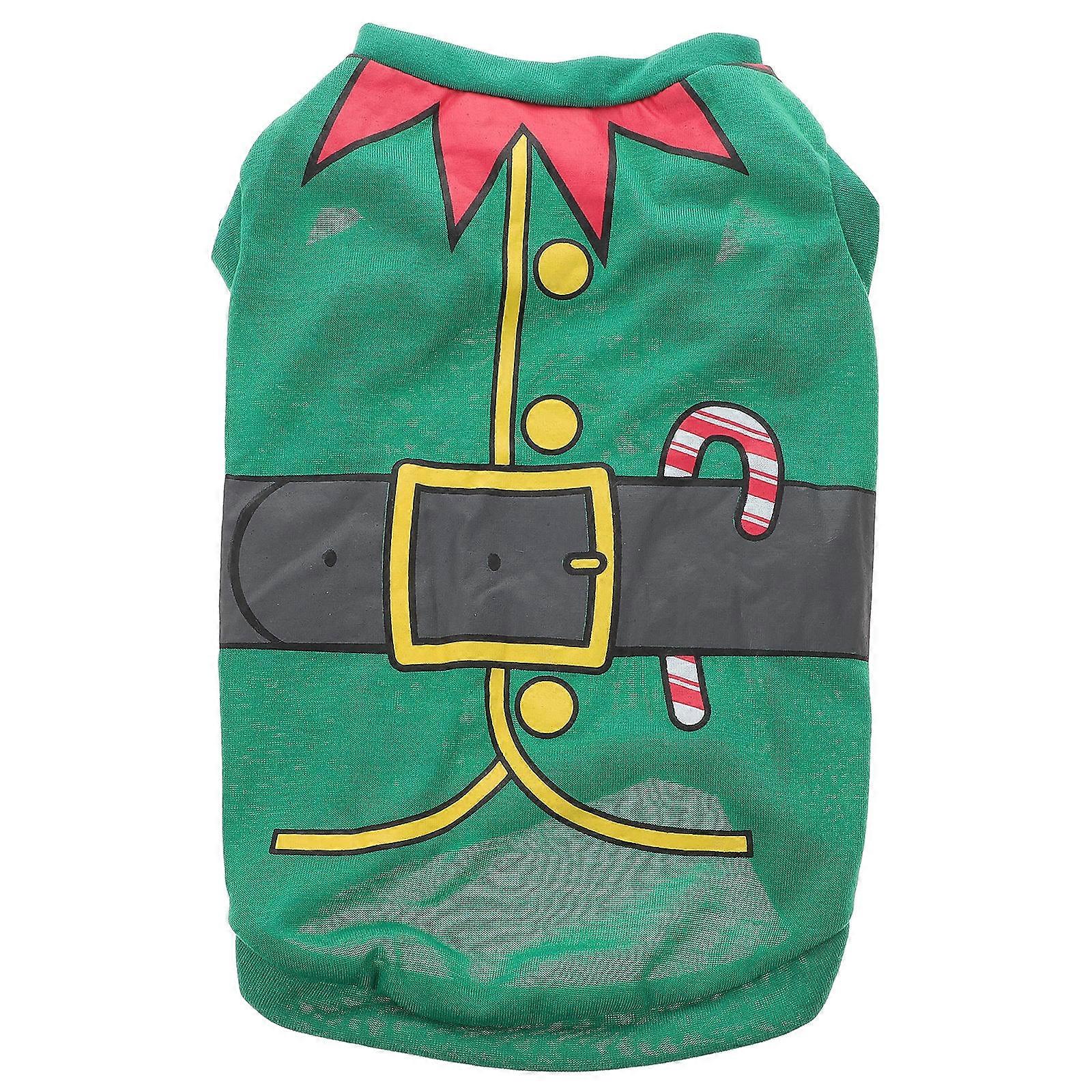 かわいい犬のクリスマス衣装暖かいコートファッションスタイルのペット服写真撮影ウォーキングジョギングサイズS 1セット