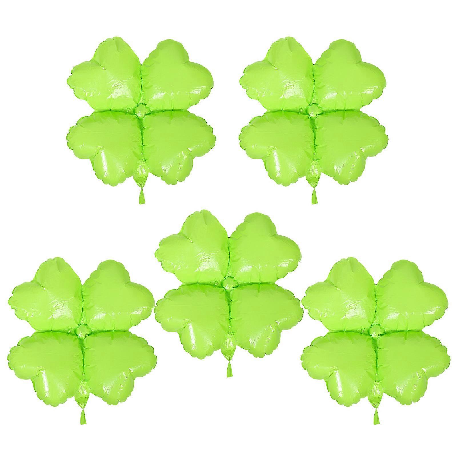 Patricks Day Balloons Decoration Supplies Shape Green Color 5Pcs