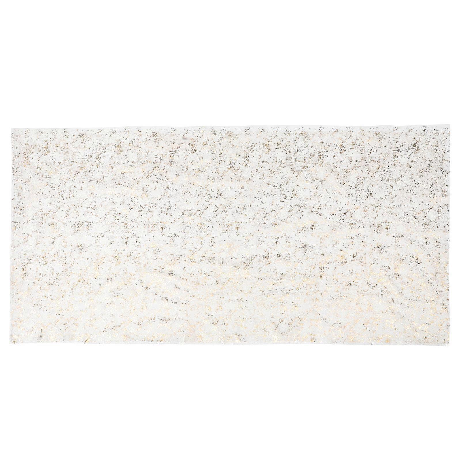 Gold Glitter Sheer Polyester Table Runner for Wedding, Birthday, Bridal Shower, and Party Decorations – Elegant Shimmering Tulle Ribbon Accent