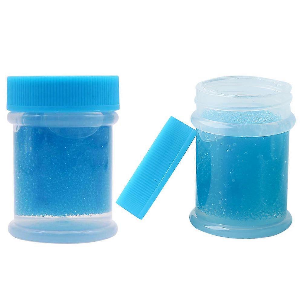 Blue Bottle Eyelash Tweezer Cleaner for Lash Extension Glue Removal – Multipurpose Cleaning Tool for Salon & Home Use – Portable & Odorless