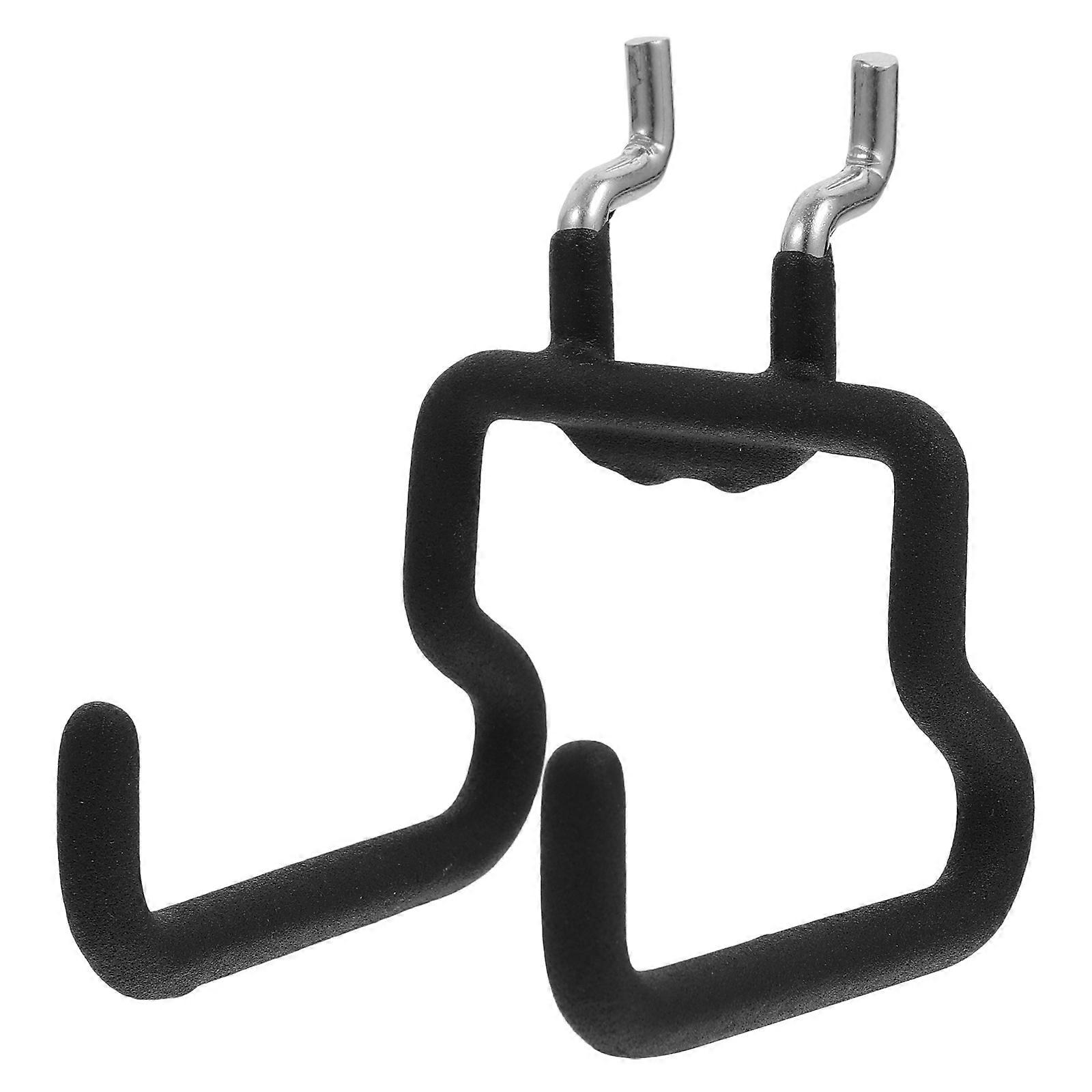 Heavy Duty Pegboard Hooks for Tools Durable Metal Wall Hangers for Garage and Workshop Organization Easy Install Black Single Pack
