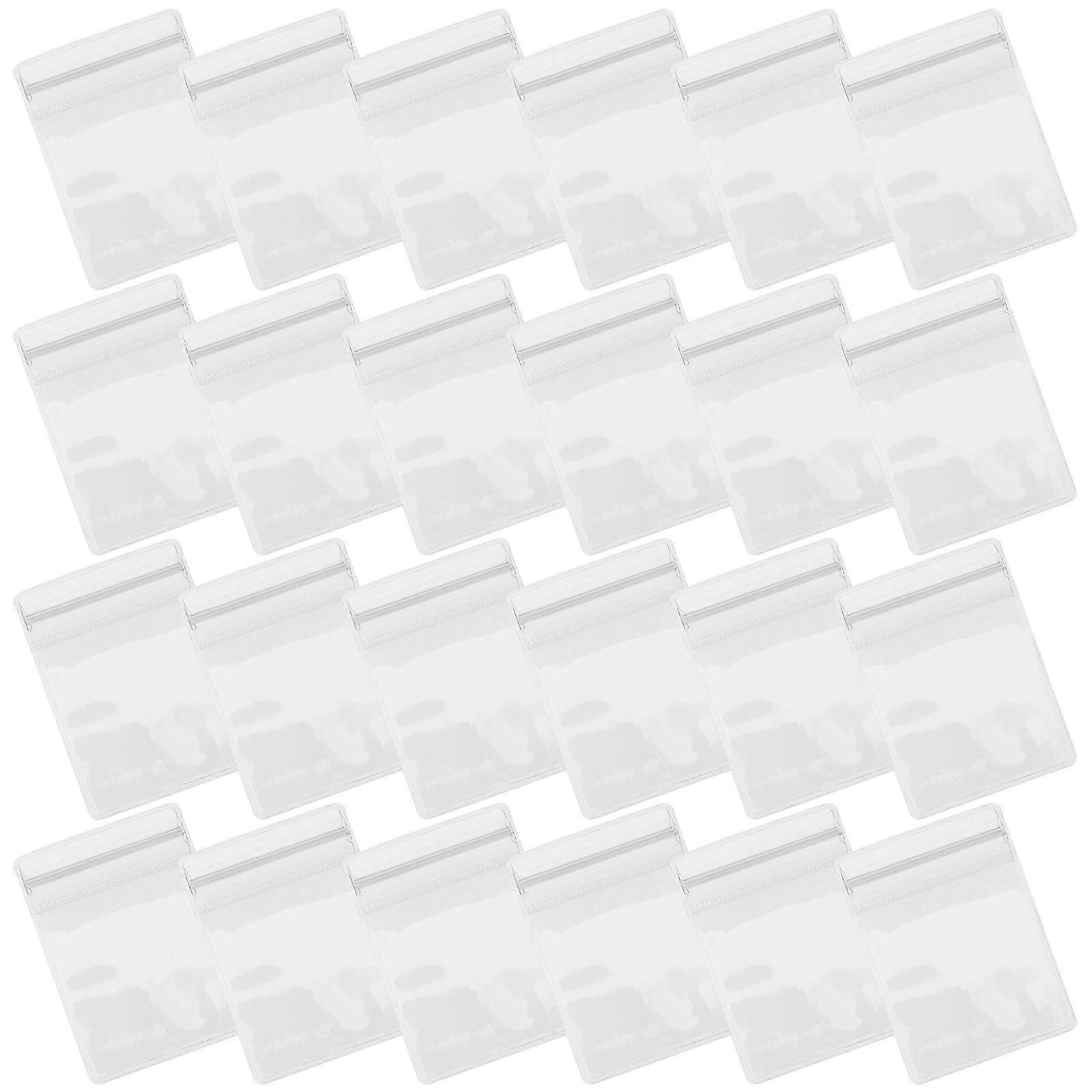 PVC Storage Bag Transparent Color Zipper Lock Design Jewelry Protection for Travel Gifting 100pcs