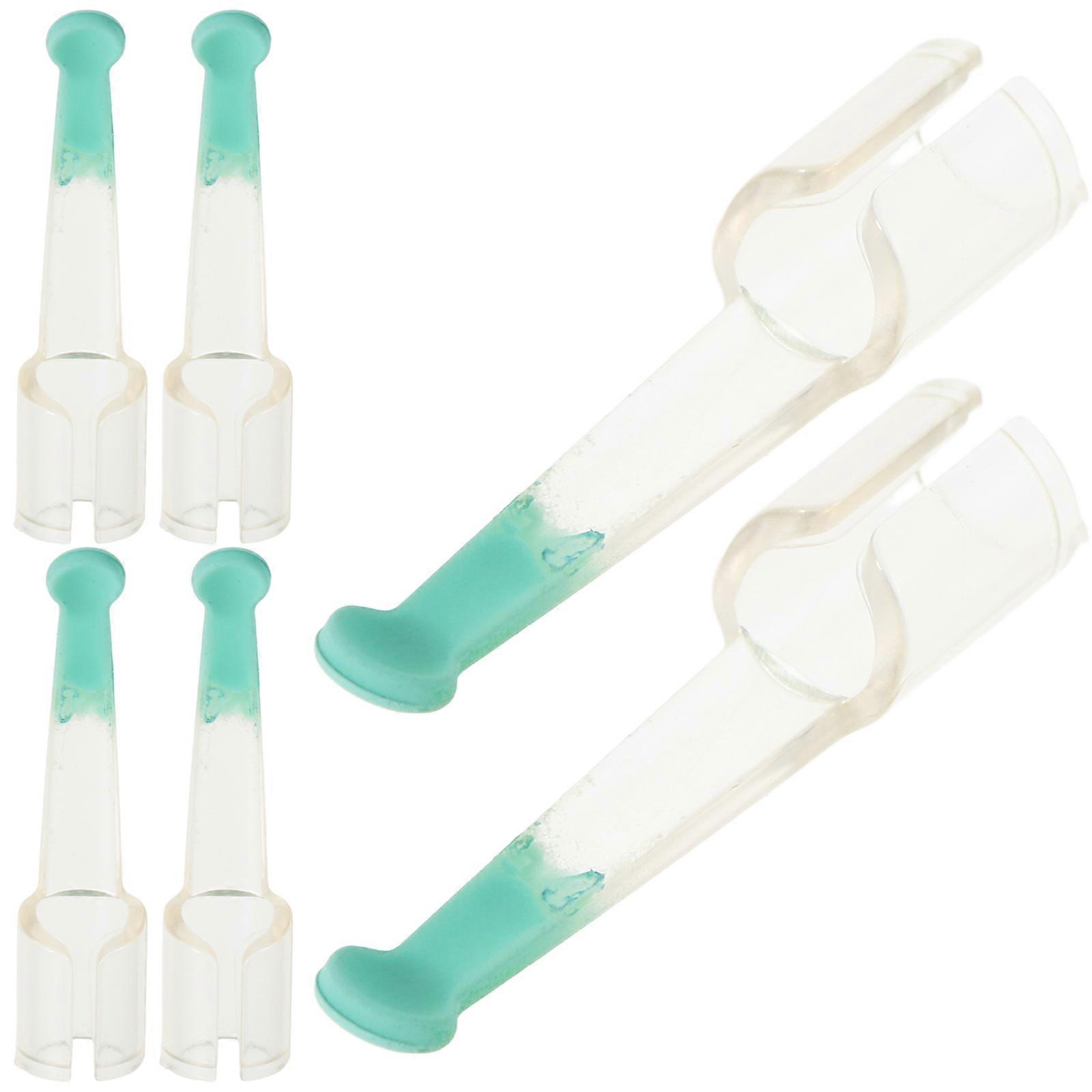 6pcs Transparent Silicone Ear Wax Removal Spoon Heads for Adults – Soft, Safe & Gentle Ear Cleaning Accessory for Ear Canal Care