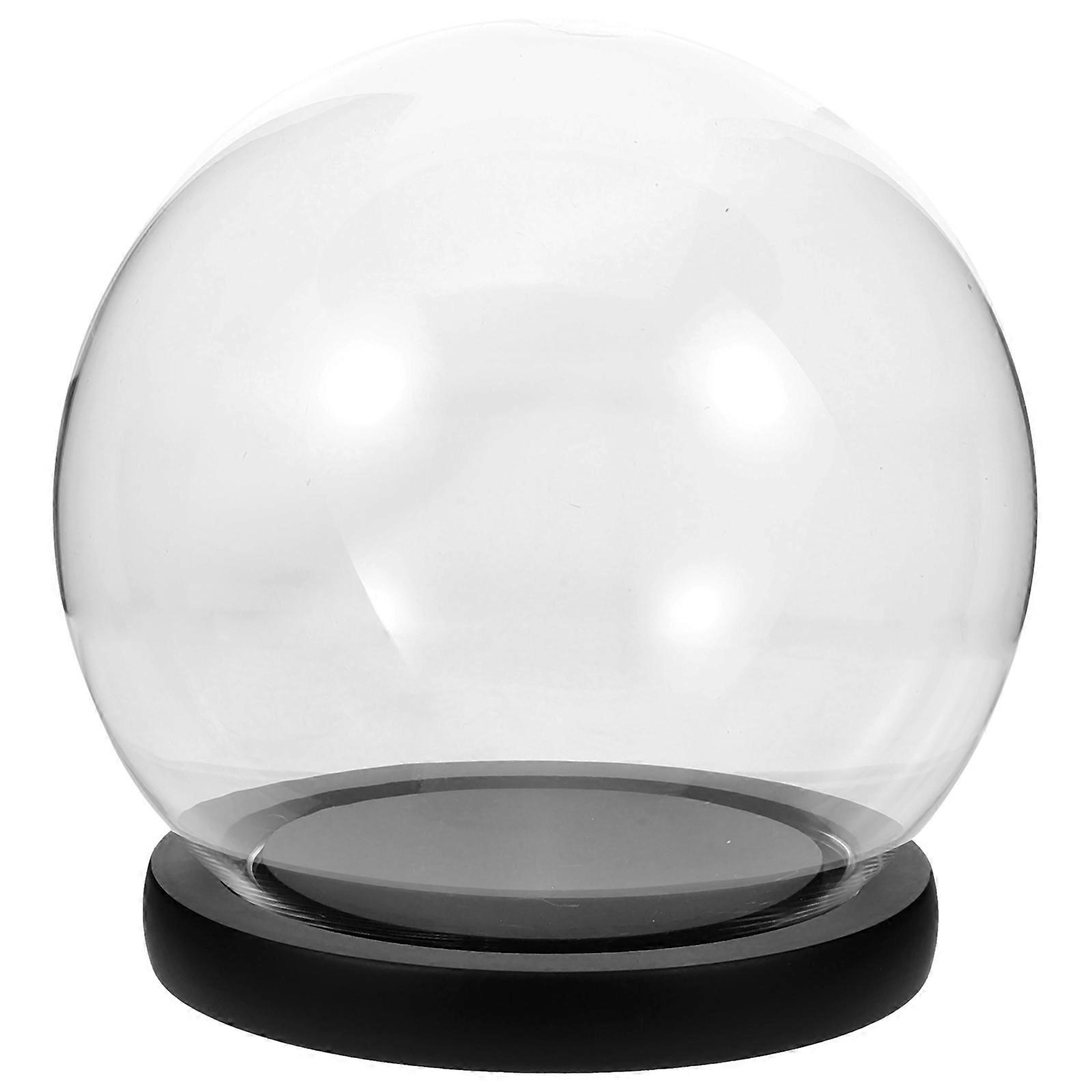 Glass Cover With Base For Office Decor Storage Function 15.00X15.00X15.00CM 1Pack