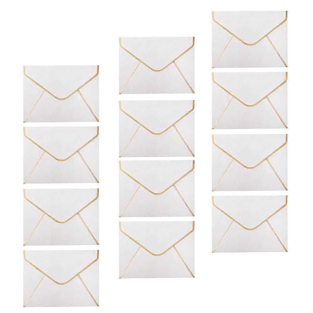 White Paper Greeting Envelopes for Holding Cards Simple Style with 50 Pcs in One Set