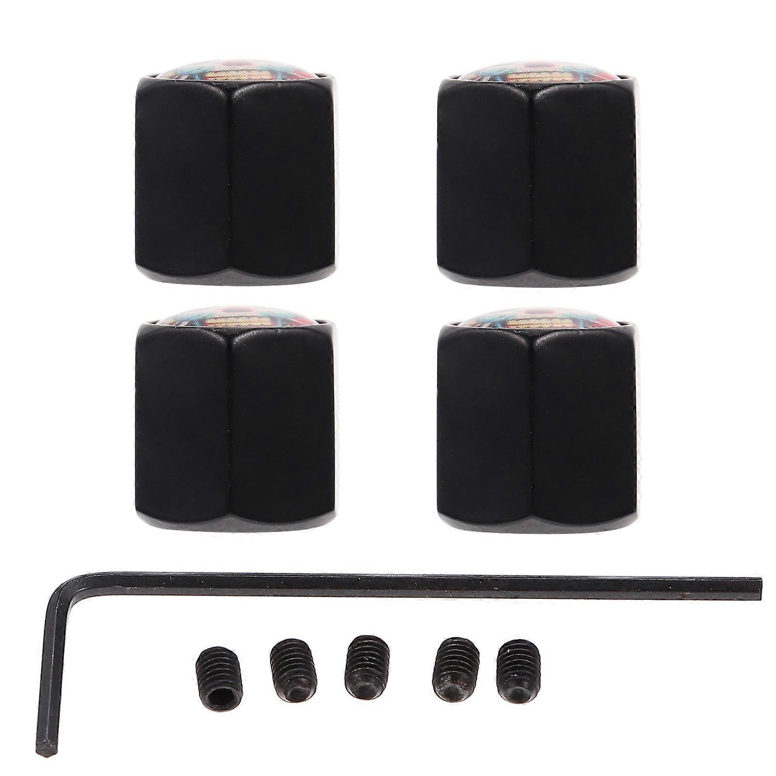Prevent Water Dust Sand Tire Accessory Round Shape Copper 1 Set