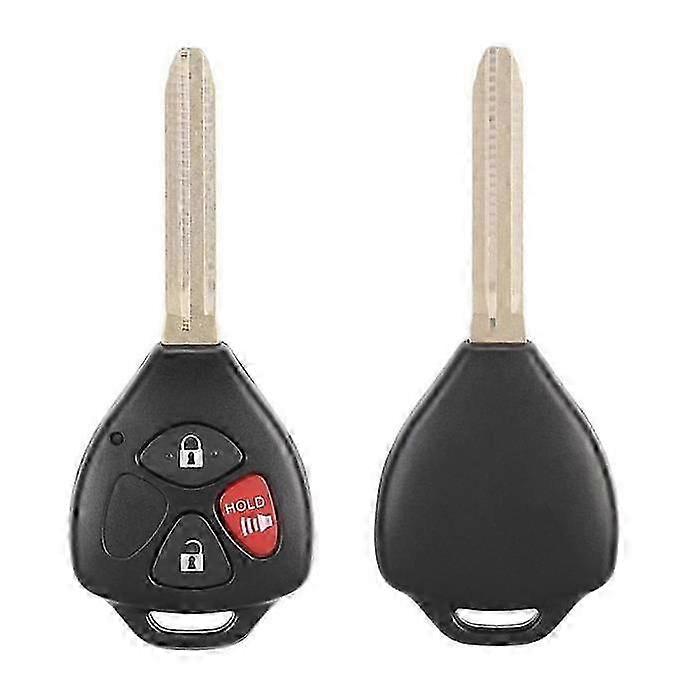 Remote Car Key 3 Buttons Uncut Smart Car Key Fob Suitable for a Certain Brand Yaris 2007-2013