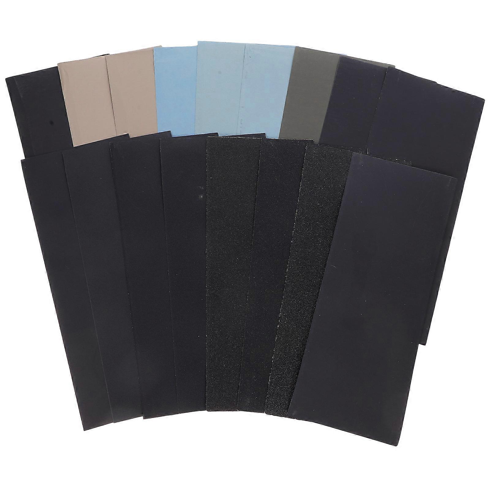 Wet and Dry Sandpaper 18 Sheets Grey with Ultrafine Precision for Industry Use