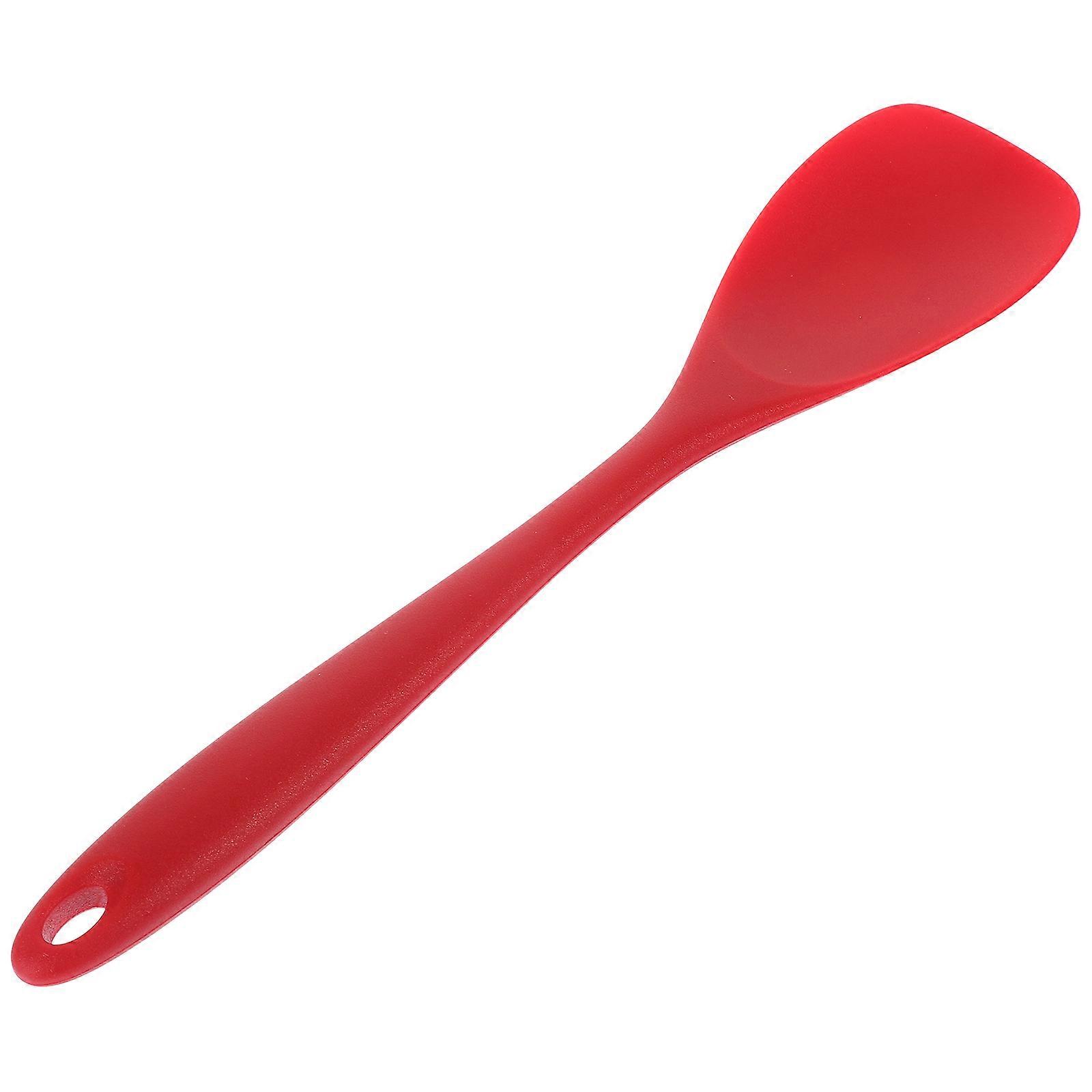 Fried Egg Spatula Silicone Pancake Nonstick Complementary Food Spatula Cooking Assistant For Kitchen Use Red 29.00X5.60X1.00CM 1Pack