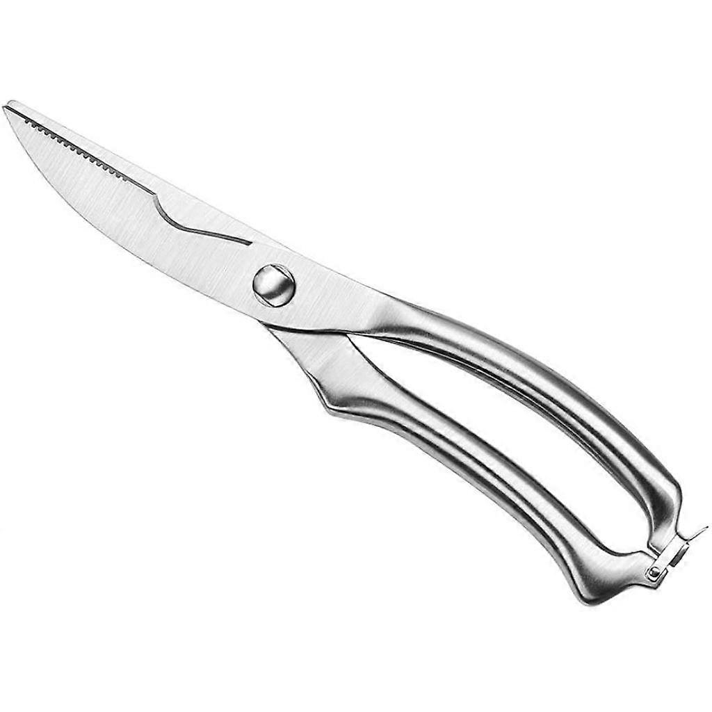 Professional Poultry Shears with Spring Mechanism, Stainless Steel Scissors for Poultry, Meat, Seafood, and Vegetables