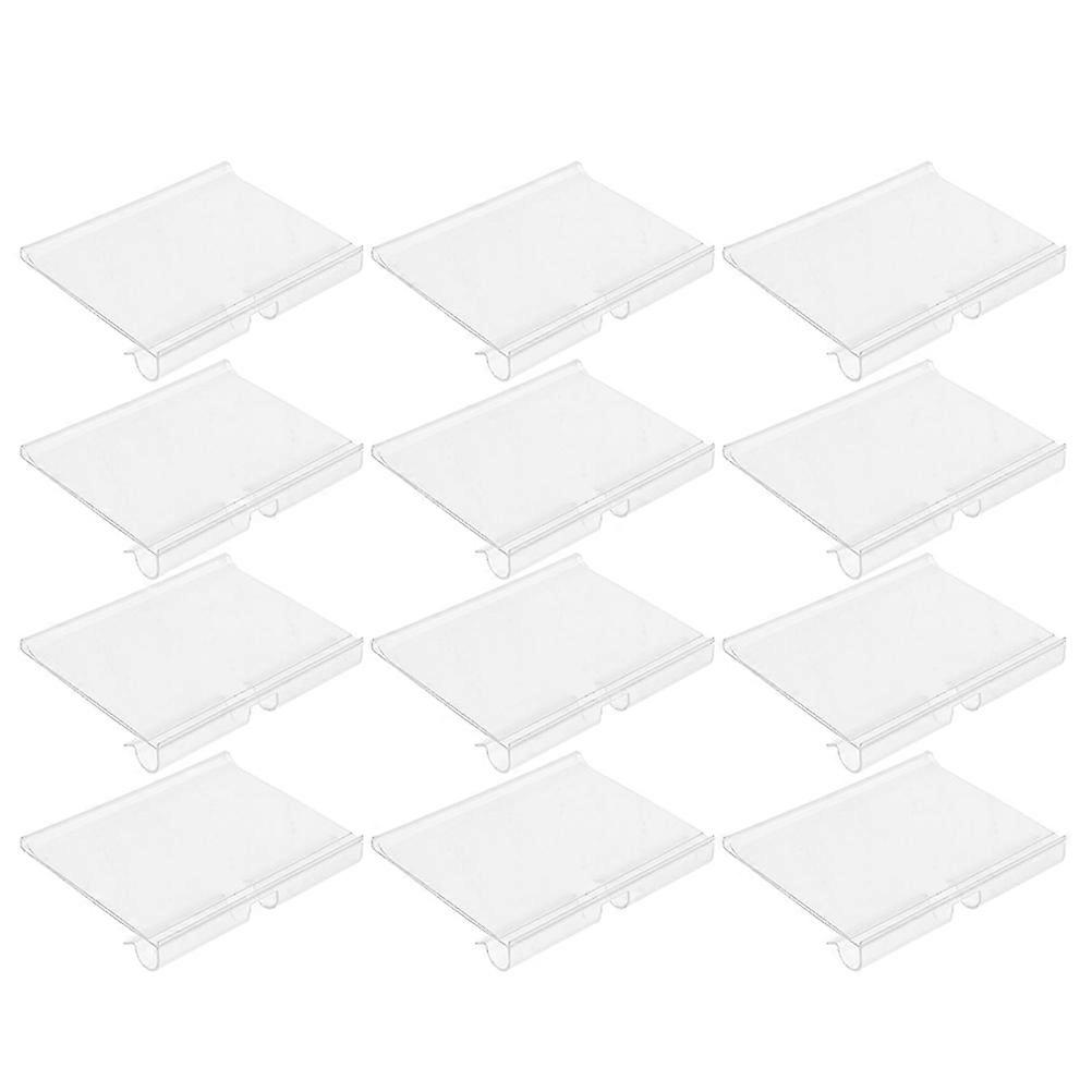 20PCS PVC Price Tag Holders, Transparent Display Stands for Retail Shelves, Lightweight and Portable Design for Easy Merchandise Labeling in Shops
