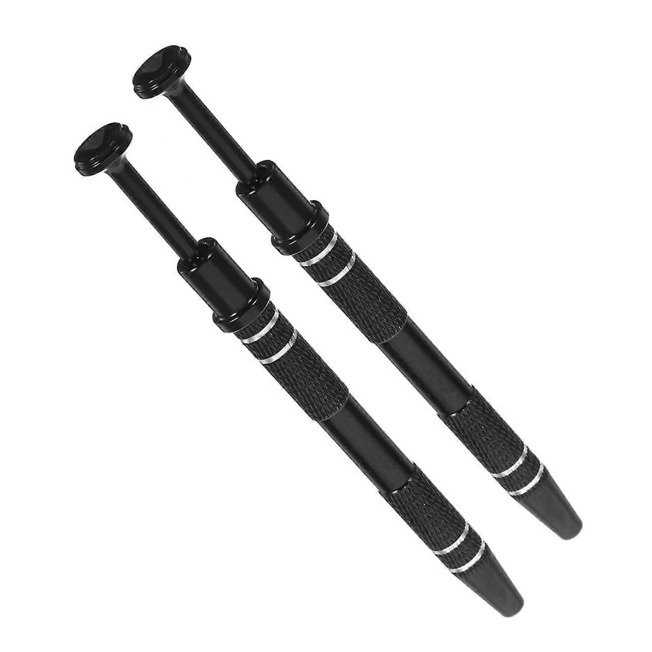 4-Claw Tools Bead Gripper Screw Gripper Tool Spring-Loaded Extractor For Small Parts Black, 2-Piece Set