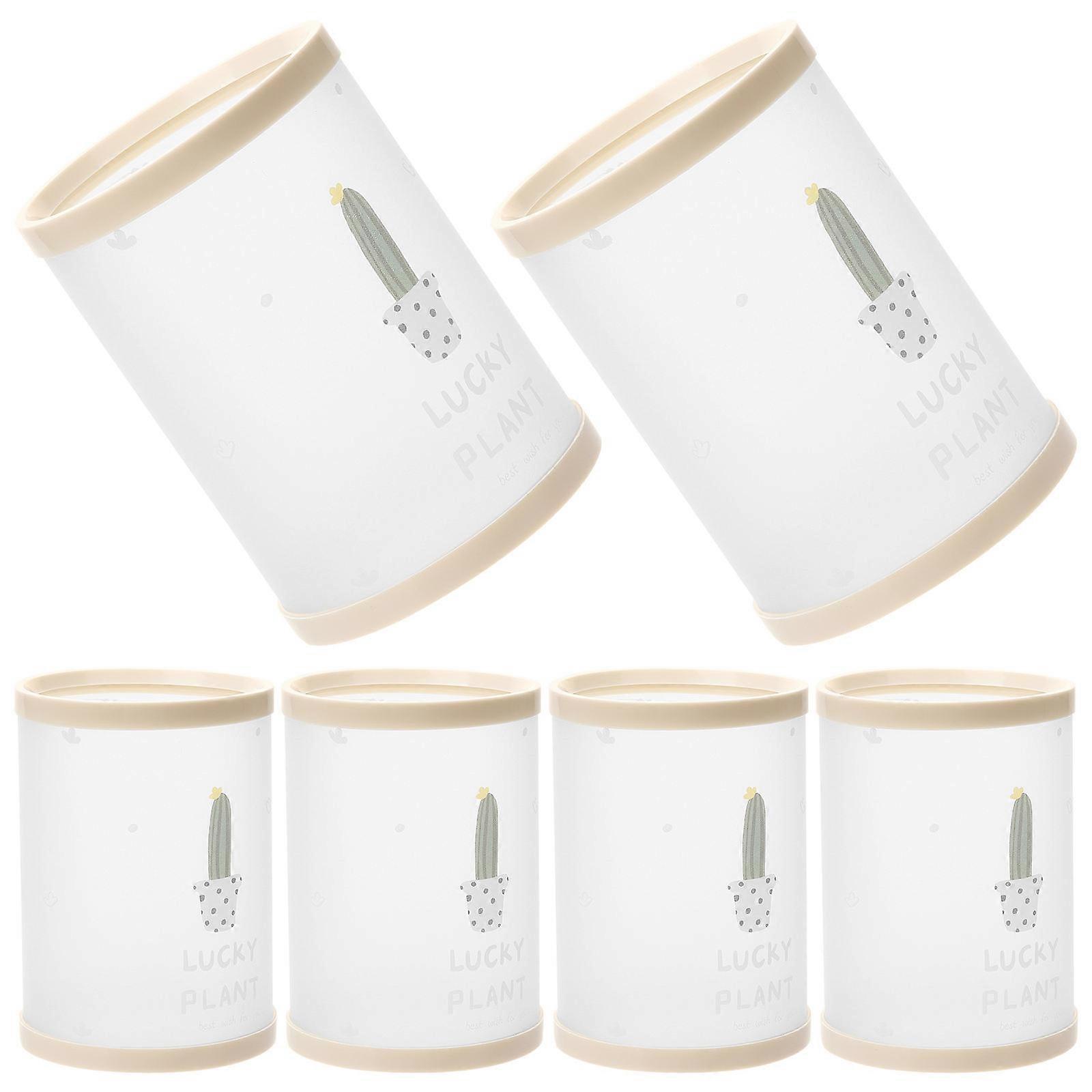 Pencil Holders Diy Assembly Pen Container Box present For Kids And Friends Transparent 6Pcs