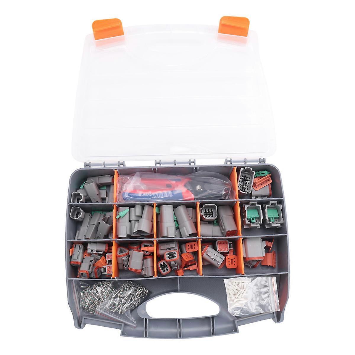 338件DT Deutsch连接器套件 - 2 3 4 6 8 12针连接器，压接工具，拆卸工具，汽车电气