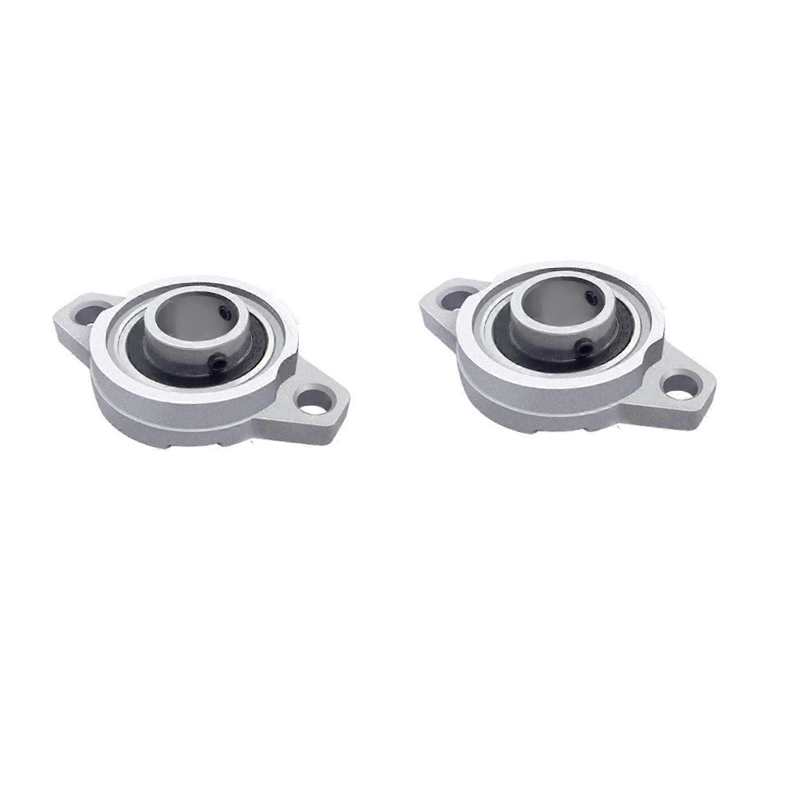 Zinc Alloy Flange Bearings KFL08 Self-Aligning Pillow Block Bearing 8mm for Conveyor Belt Systems - 2pcs