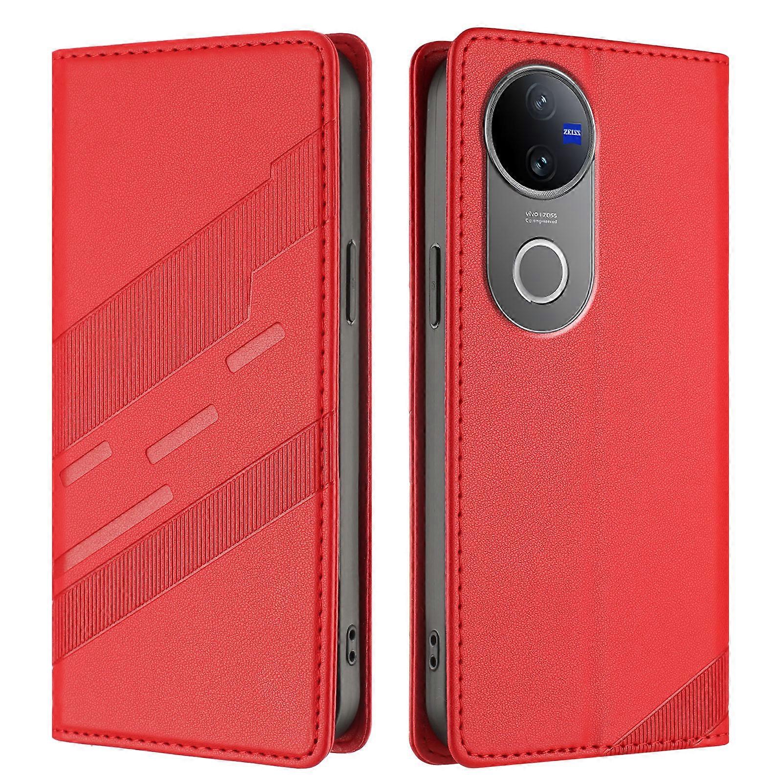 Compatible For vivo V50 5G Phone Cases Punk Style Imprinted Wallet Stand Leather Cover