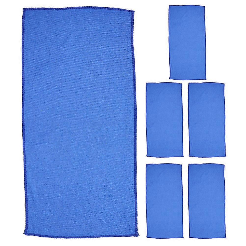 Car Cleaning Rags Microfiber Car Drying Towel For Cars Rectangular .00X30.00X0.20CM Waxing 6Pcs