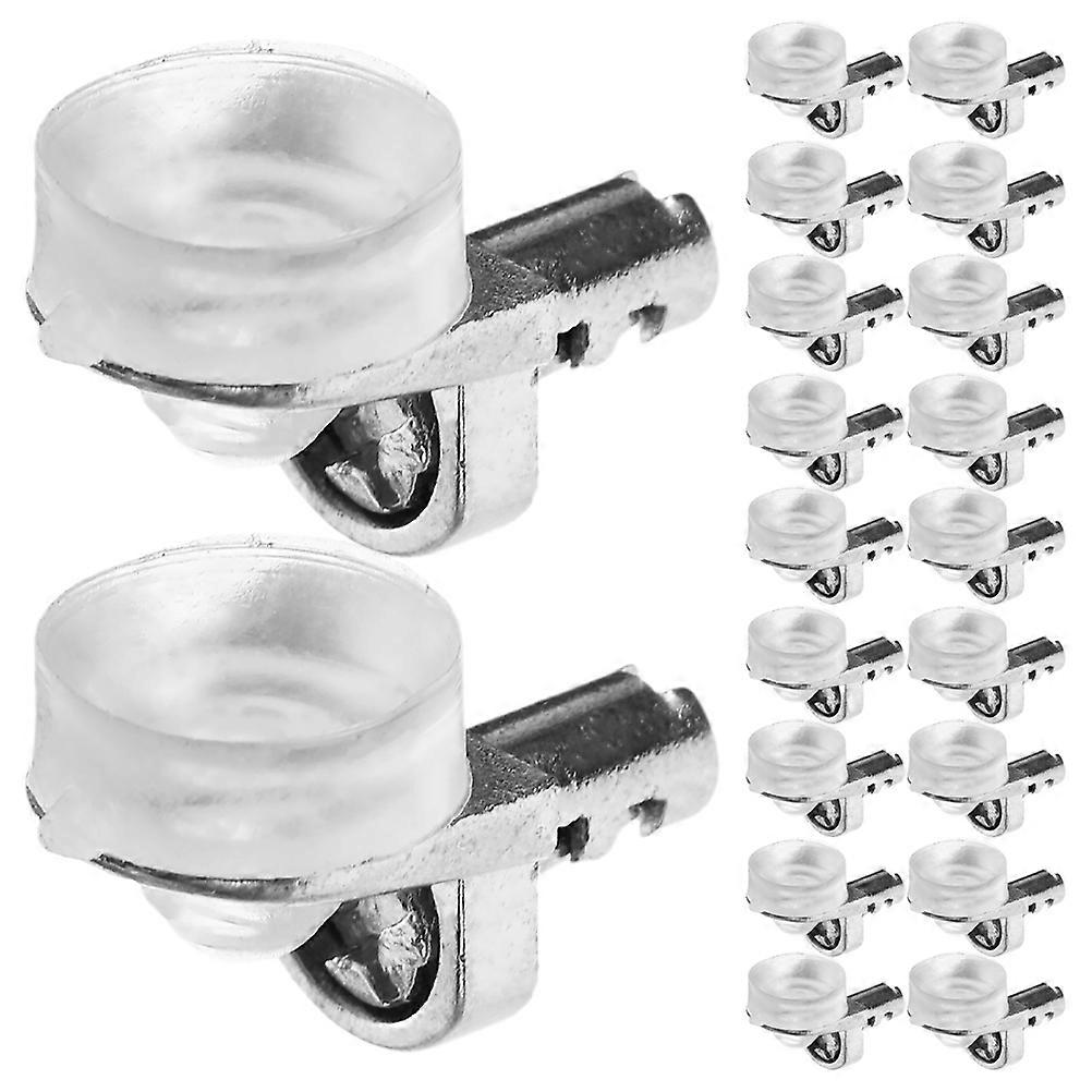 20pcs Shelf Support Pins with Suction Cups – Replacement Pegs for Cabinet Space Management and Stability, Transparent Design for Kitchen Furniture
