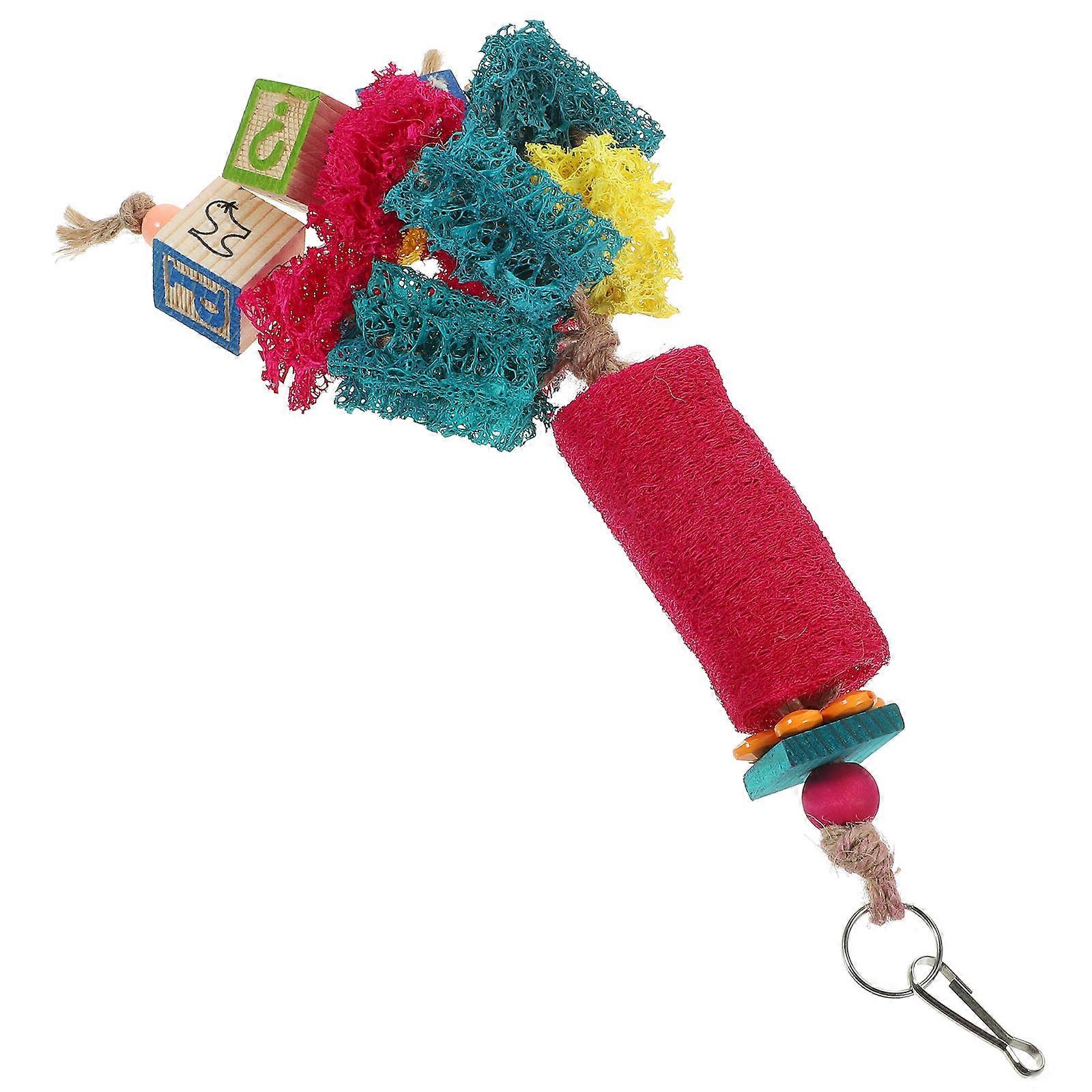 Pet Bird Toys Bird Toy Parrots Chewing Playing Home Decoration 33X10X4CM 1Pcs