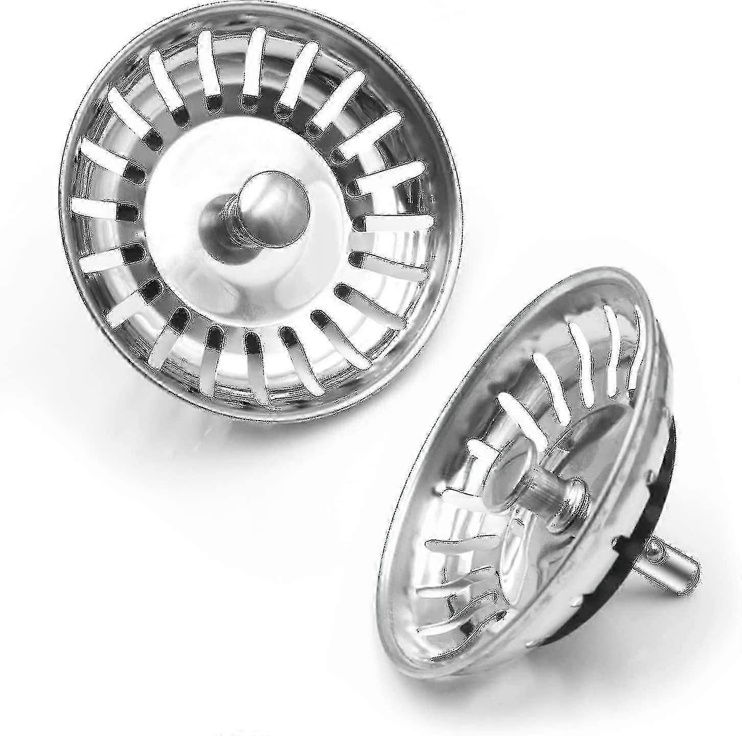 Kitchen Sink Strainer, 2pcs Sink Stopper, Kitchen Sink Strainer Cover, Stainless