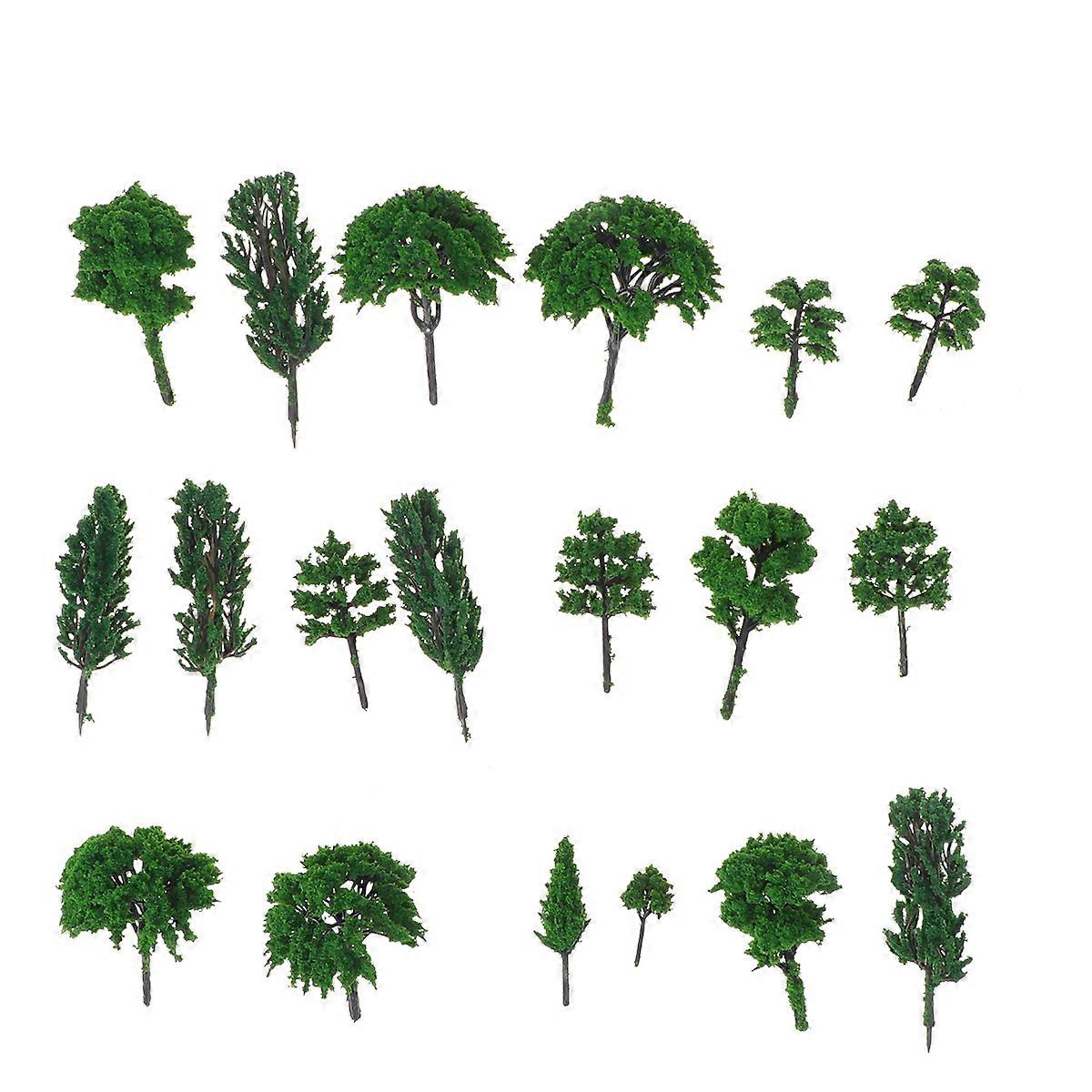 Landscape Scenery 100Pcs Green Model Trees for Versatile-Use Mini Trees Decor
