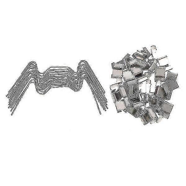 100 قطعة زجاج دبليو كليب الدفيئة زجاج زجاج الدفيئة زجاج الدفيئة زجاج مع سلك كليب الدفيئة