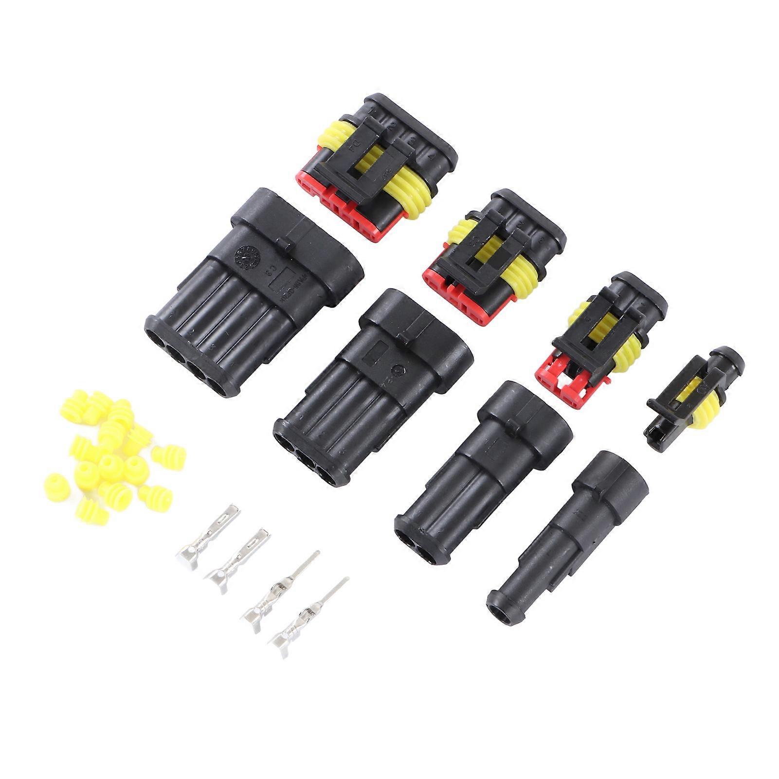 Waterproof Automotive Electrical Connectors Car Terminals Quick Connect Harness Wire Plug Kit 