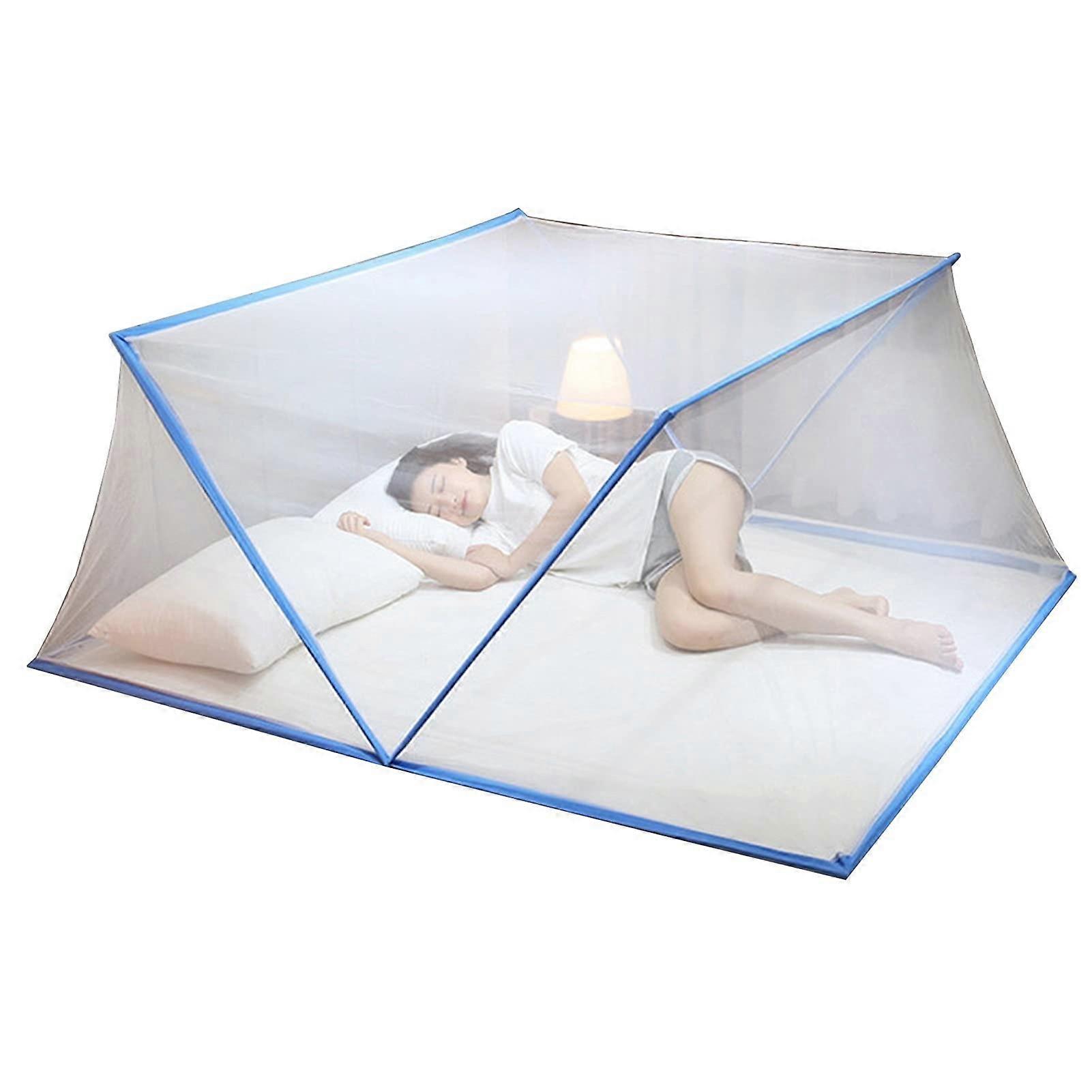 Portable Camping Mosquito Net, Foldable Design, Pink 135x190x80cm