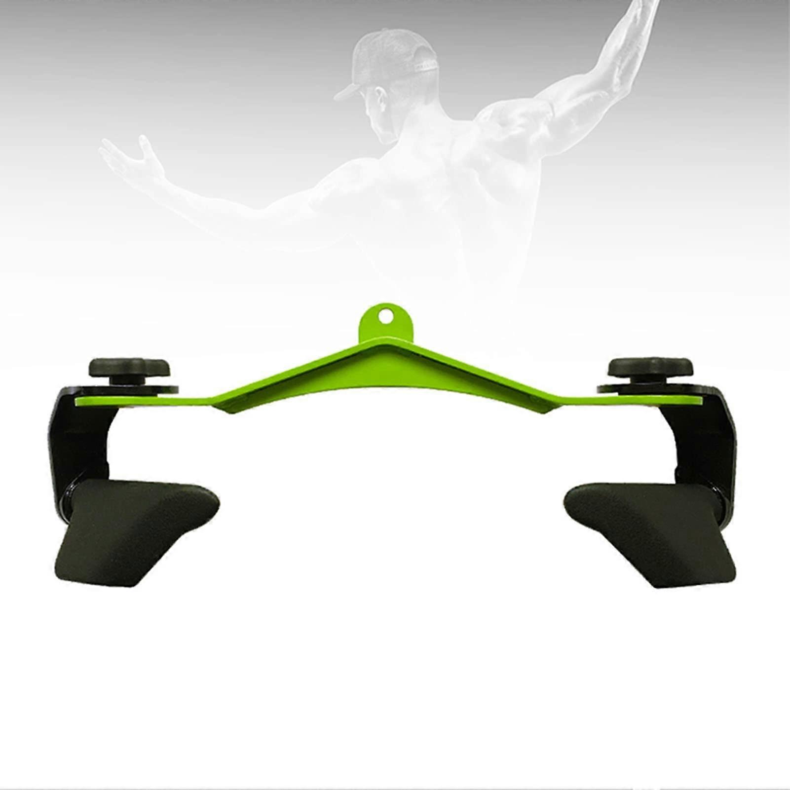 Rowing Grip LAT Pull-Down Attachment V-Shape Handle, Heavy-Duty Steel Rubber Grips, Universal Cable Fit