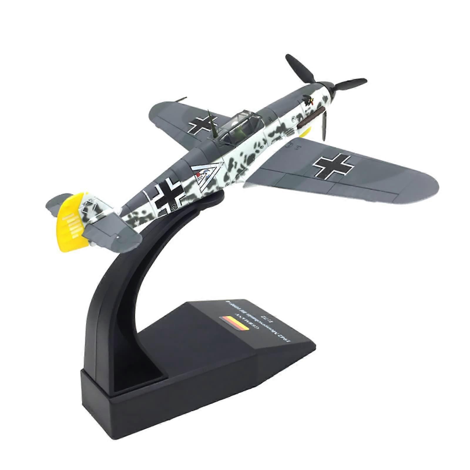 1:72 Alloy WWII BF109 Fighter Model Military Aircraft Model Simulation Aviation Science Exhibition Model