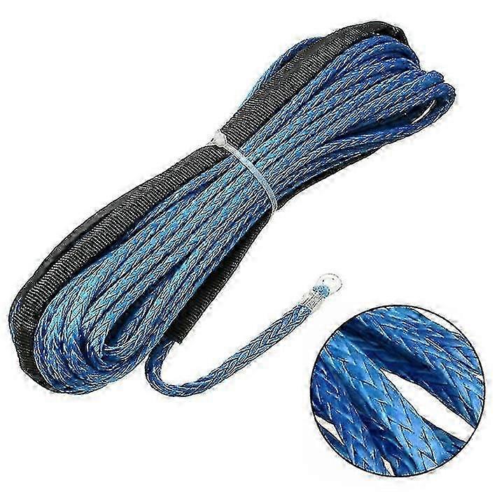 3/16x50' 10000LBS Synthetic Winch Rope Line Recovery Cable for 4WD ATV UTV with Sheath