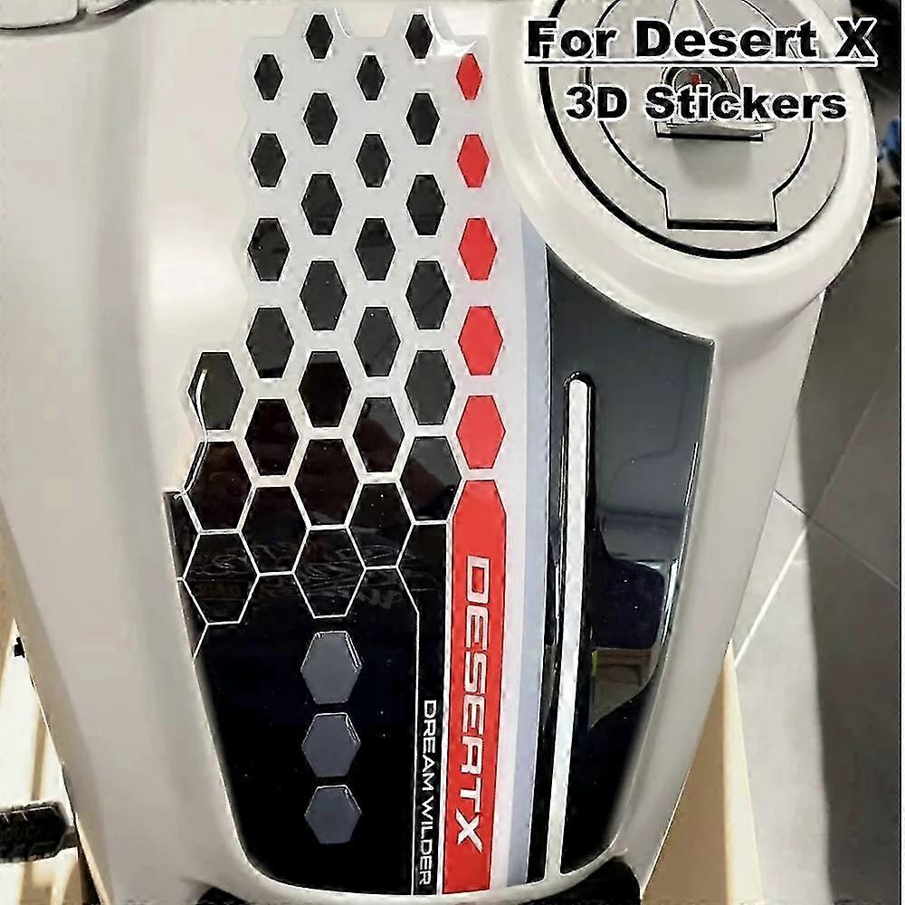 Autocolant rezervor de combustibil pentru motociclete 3D, autocolant protector de mână, autocolant complet pentru vehicul pentru deșert X
