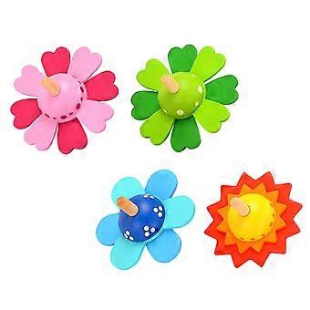 Wooden Spinning Top Educational Toy Lightweight