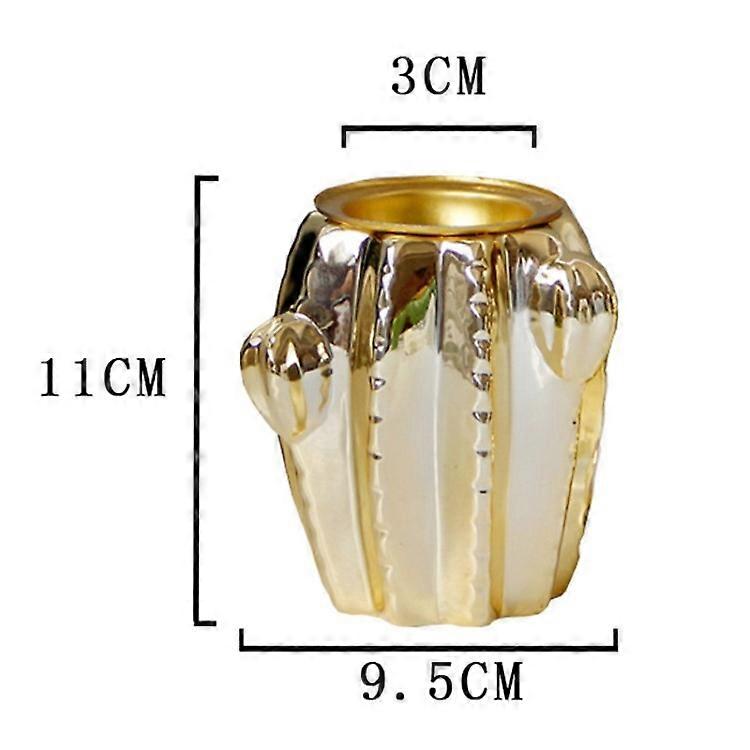 Stylish Golden Cactus Incense Diffuser Arabian Incense Burner