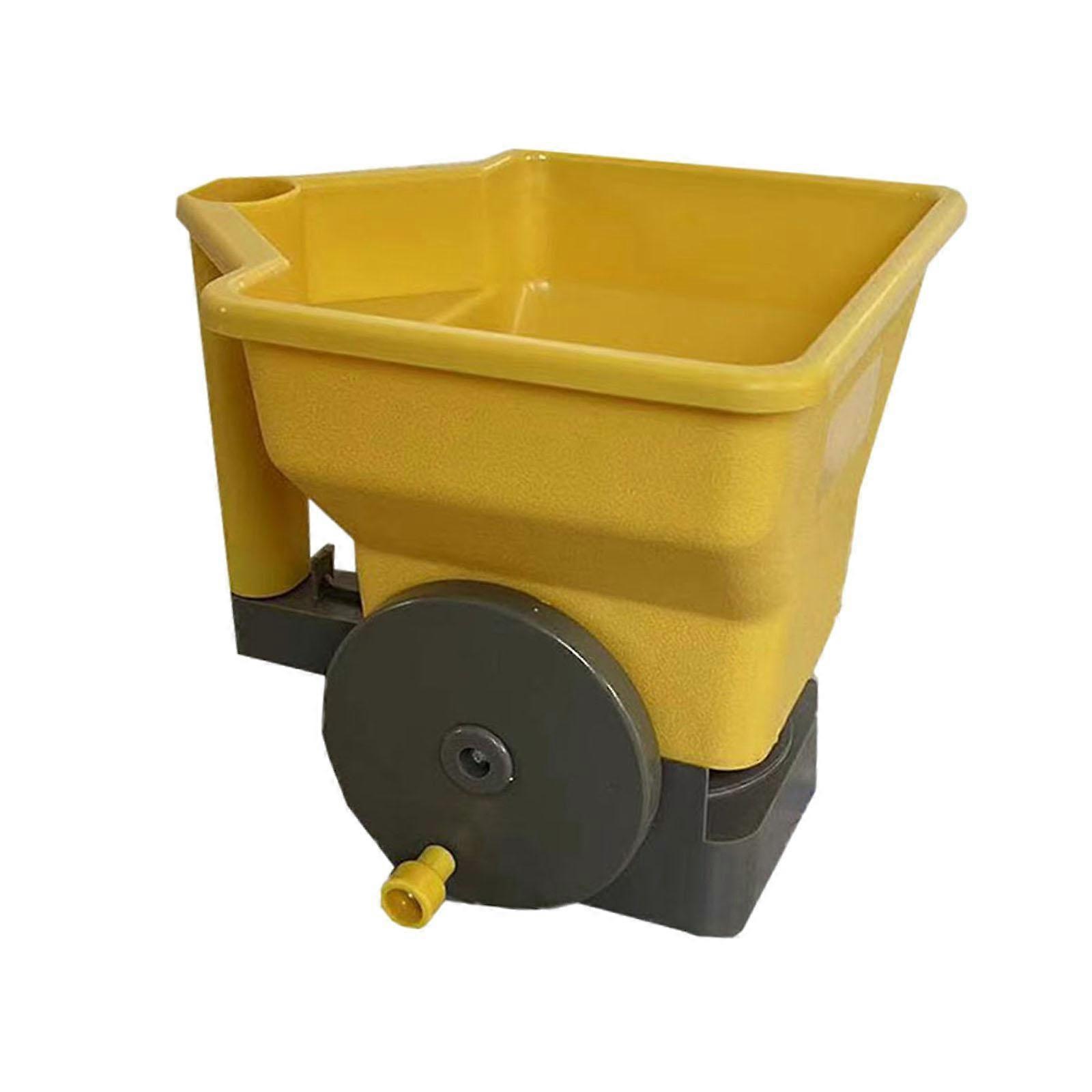 Handheld Spreader Dispenser Large Capacity Supplies DIY Crank Handle Planter