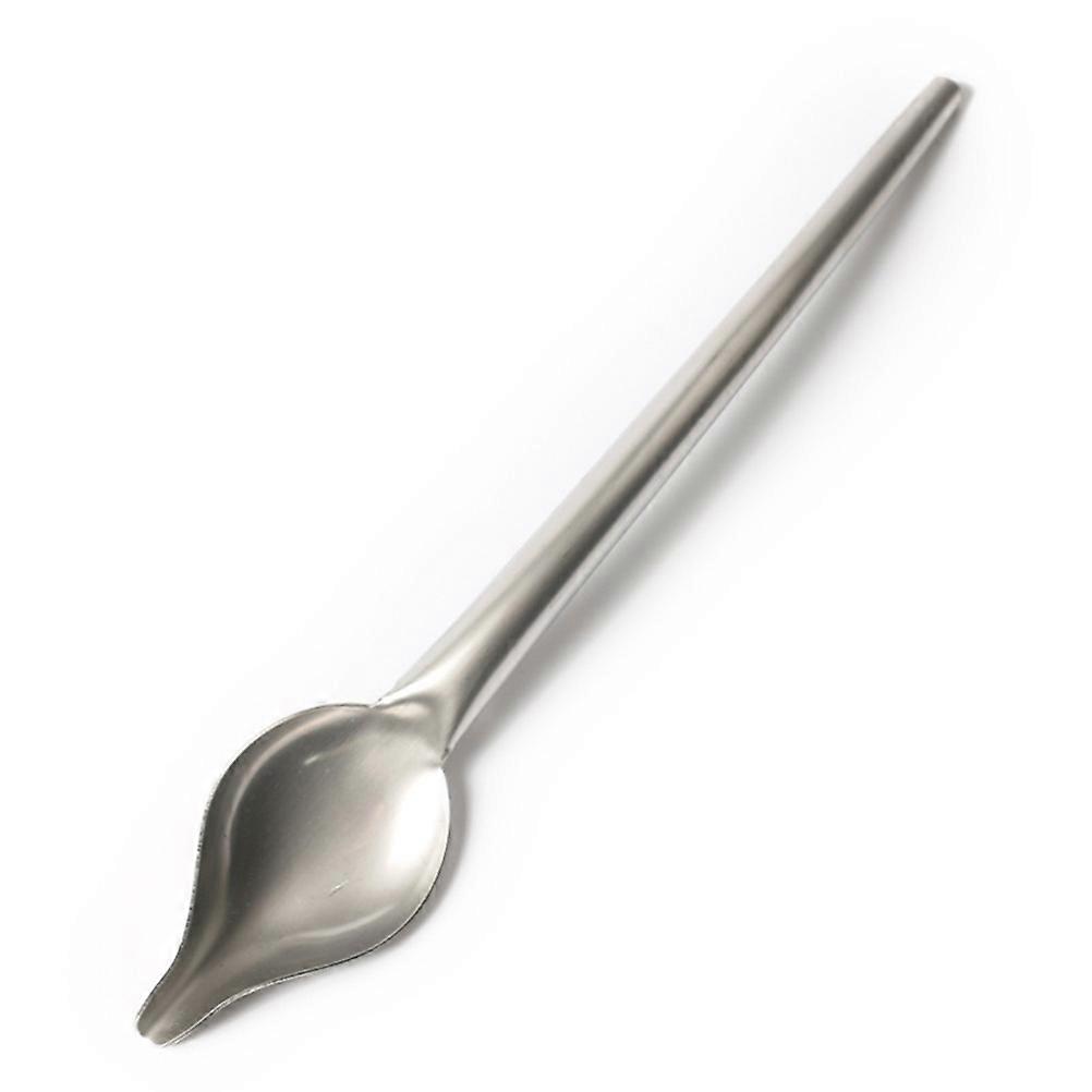 Spoon For Chocolate Stainless Steel Spoons Home Baking Enthusiasts Large Size Dessert Sauce Decorating 2Pcs