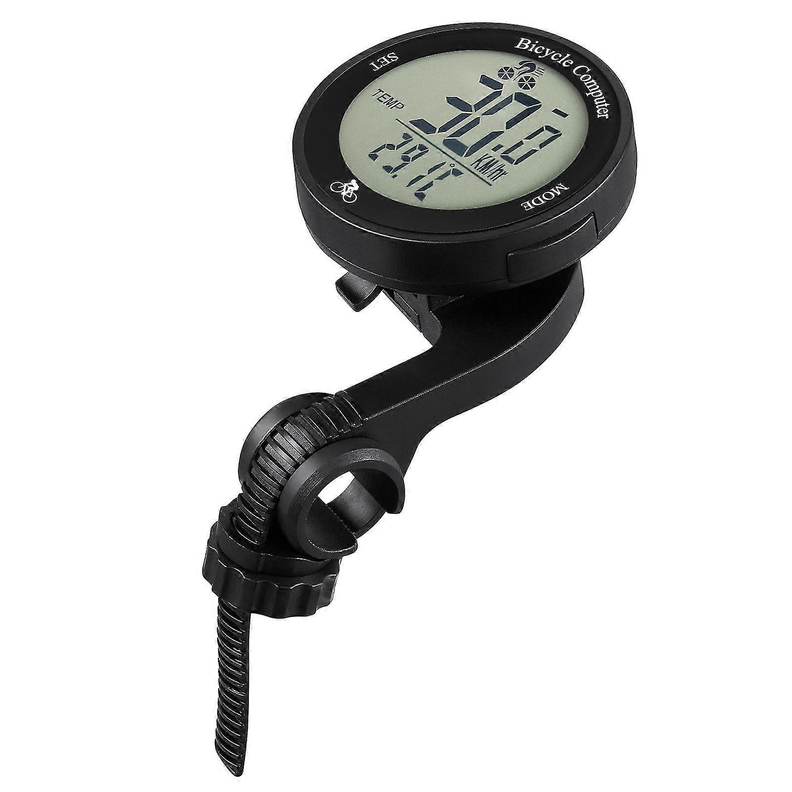 Wireless Waterproof Bicycle Odometer Multi Functional Lcd ScreenWhite background Black digital SZRH A-X