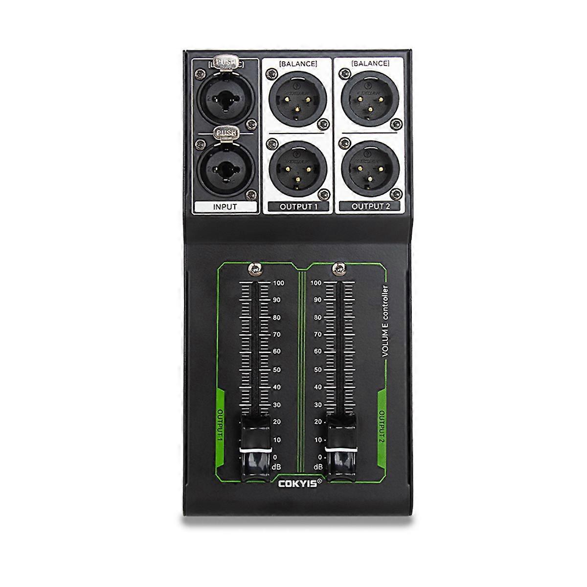 Passive Volume Controller 1 in 2 Out No Noise Input and Output Sound Quality Lossless Mixer Volume Adjustment Controller