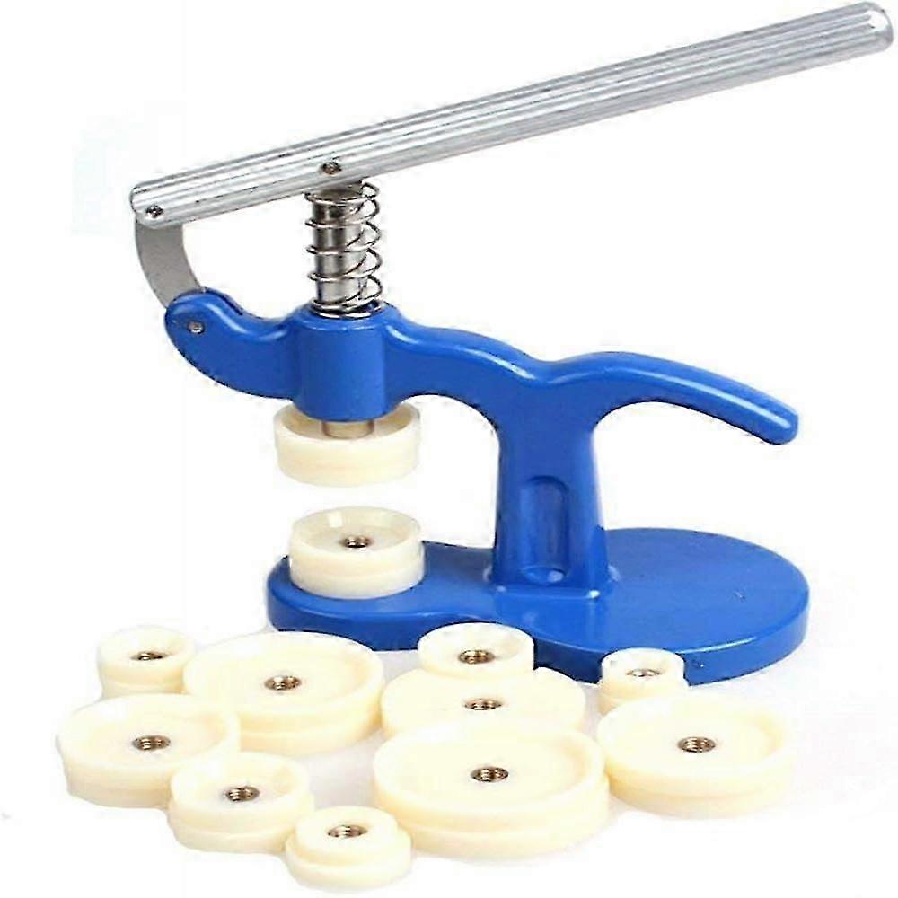 Watch tool press-in tool Watch closer Case closer with 12 pressure plates Plastic inserts for watchmaker, watch-Good