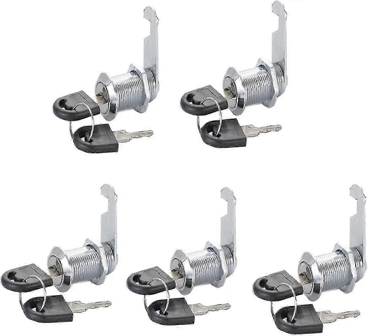 5 Pieces Cabinet Door Lock, Mailbox Lock With 10 Keys, For Cupboard Cabinet, Cabinet, Mailbox Drawer Door, Etc.
