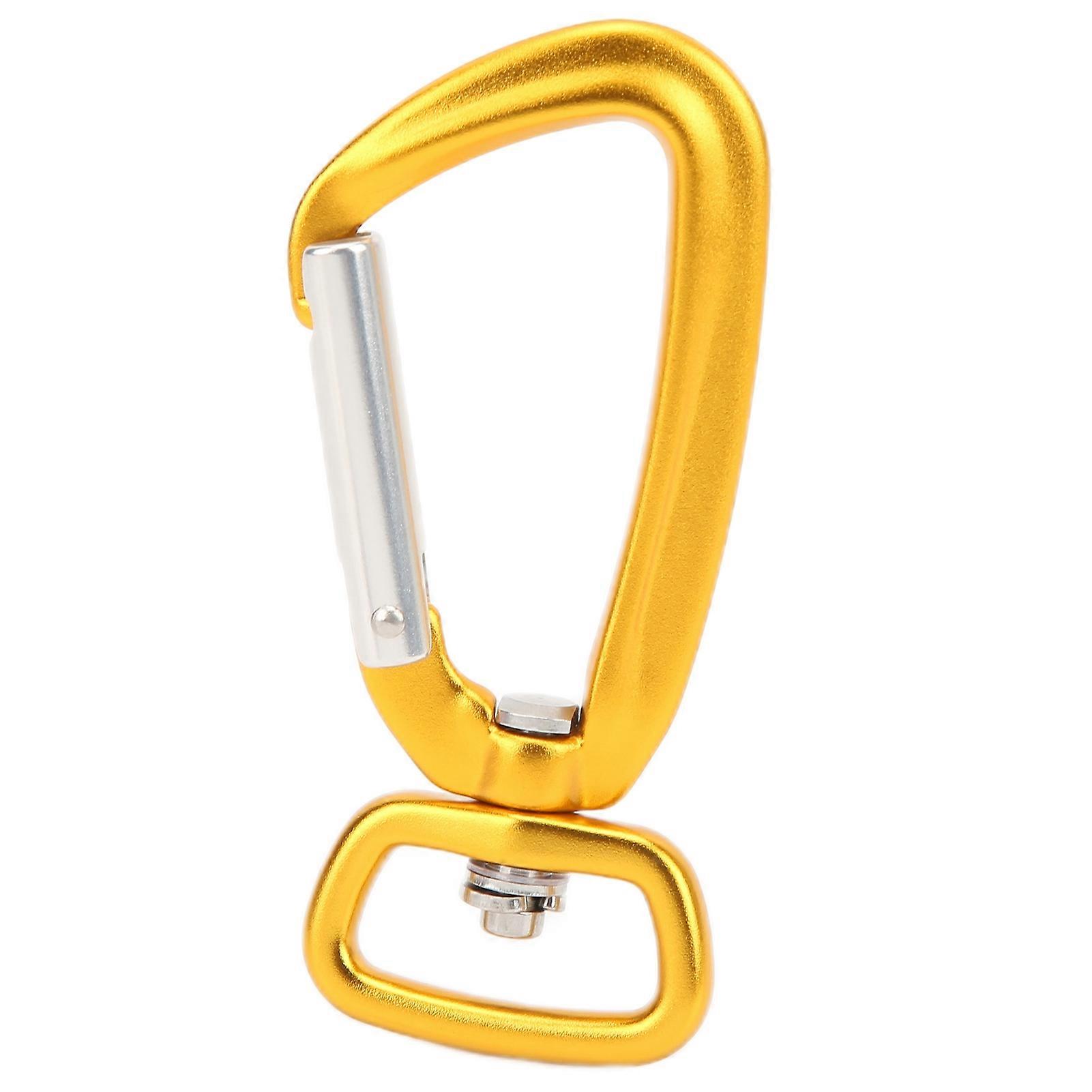Rotating Snap Hook Rotatable Aluminum Alloy Square Bottom D Ring Hooks for Linking Dog Leash and Outdoor Kite