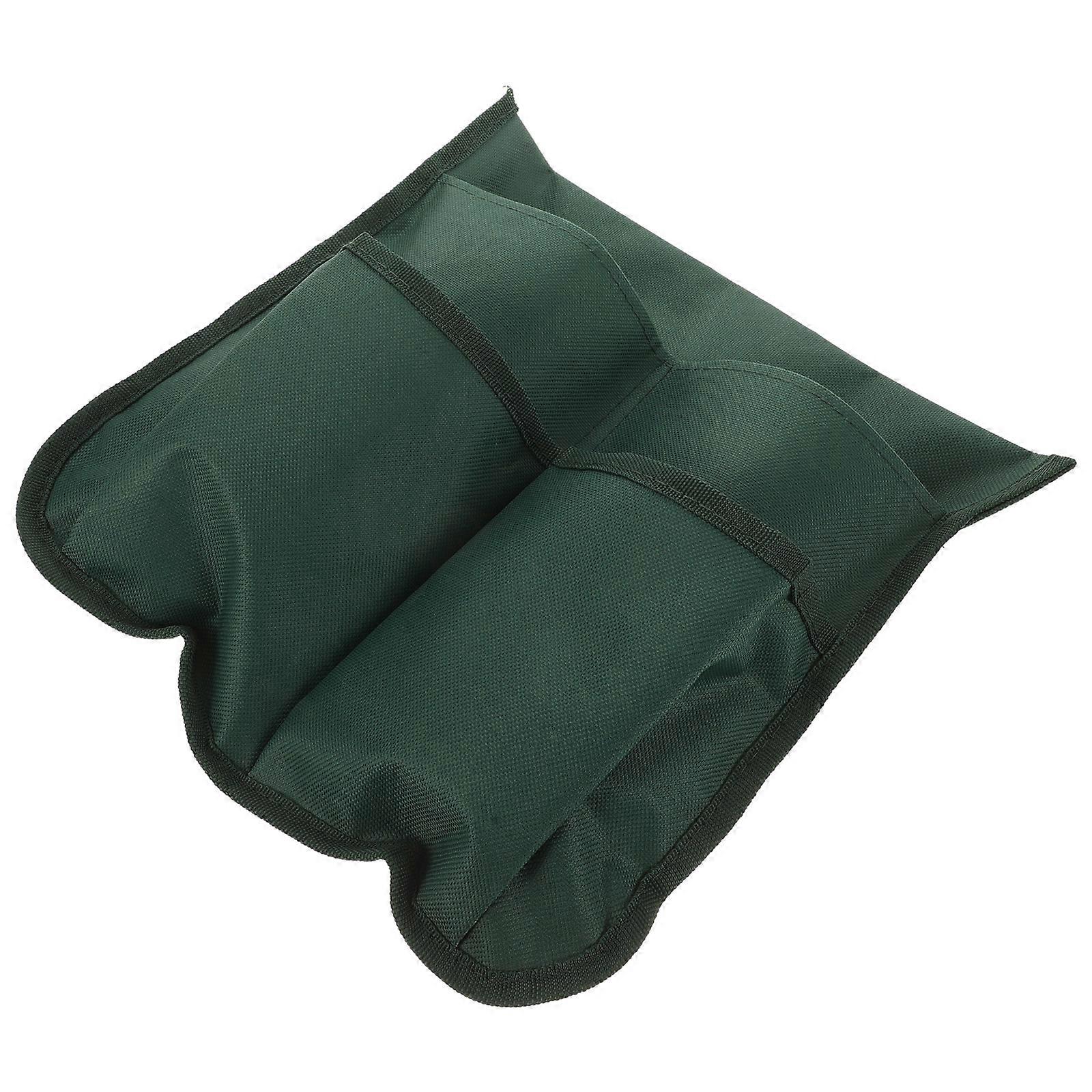 Garden Stool Storage Bag Kneeler Side Pouch Water-Resistant Easy Access 32.00X31.00X0.30CM Green Lightweight 1Set
