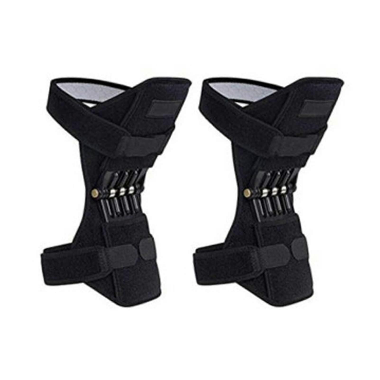 Knee Pads Rebound Power Knee Brace Support, Booster Joint Stabilizer, Spring Force, Size 2 Pieces